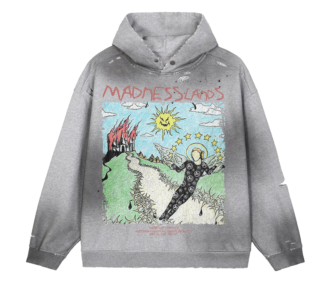 Mad Lands Fade Distress Hoodie