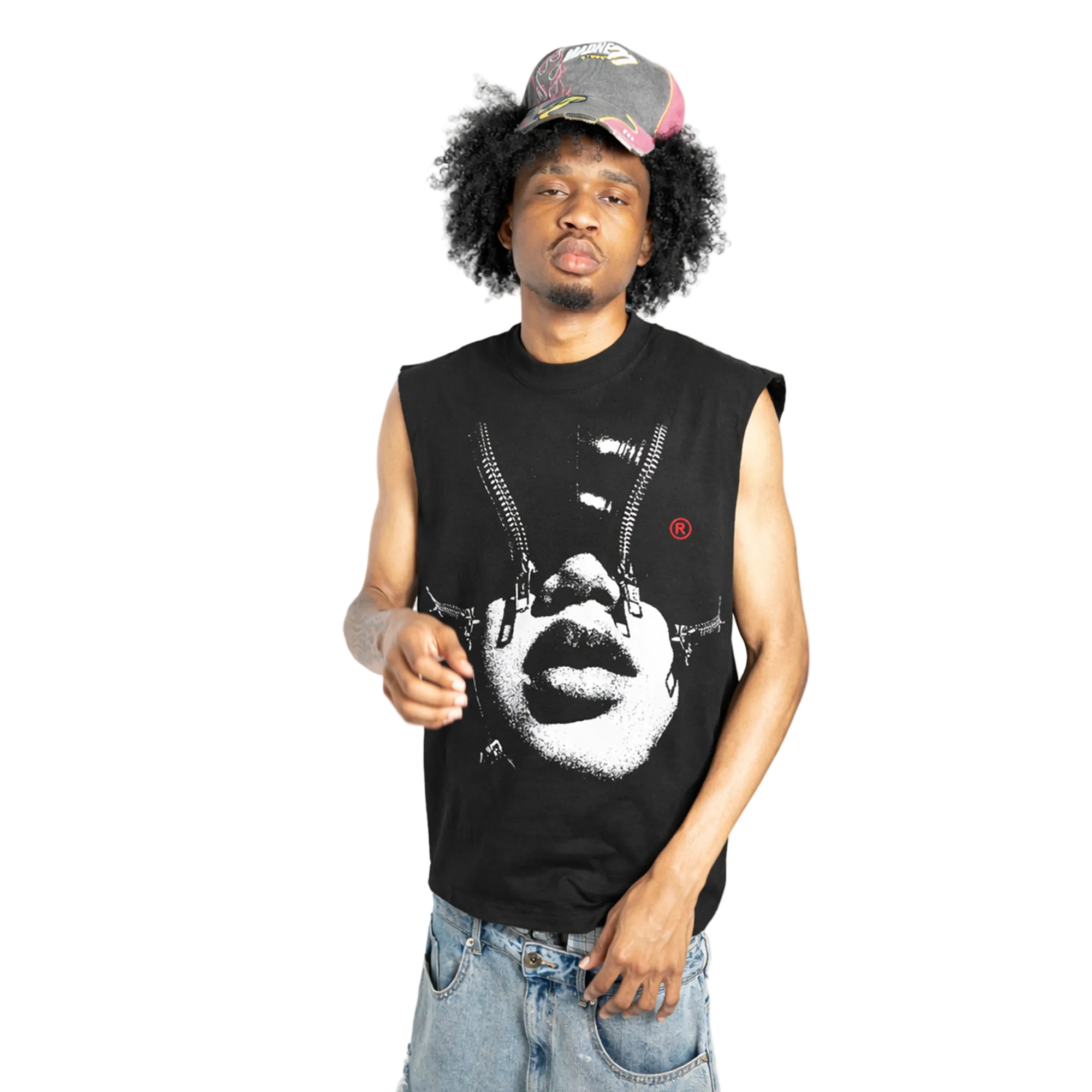 Binding Sleeveless Tee