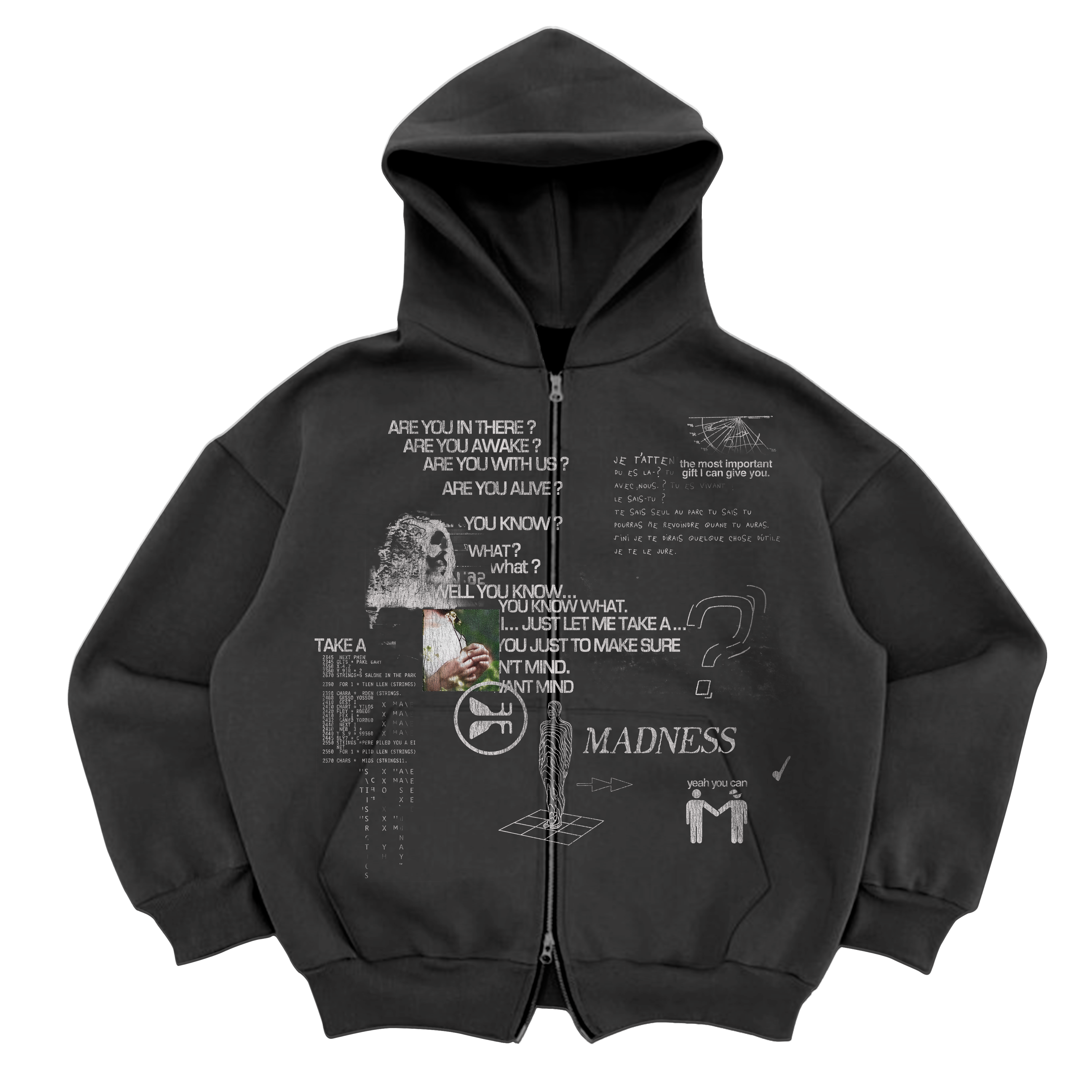 Awake Zip Up - Grey