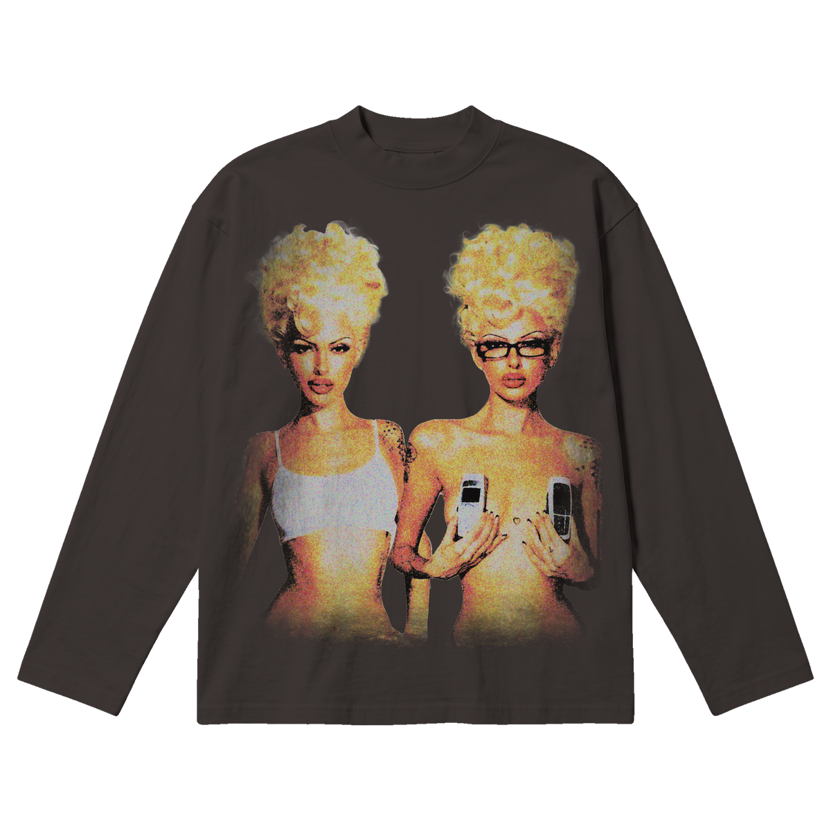 Blondes Baggy L/S Tee - Off Black