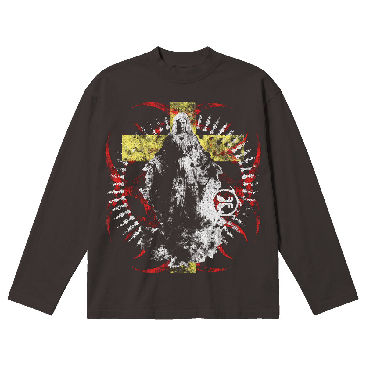 Worship Baggy L/S Tee - Off Black