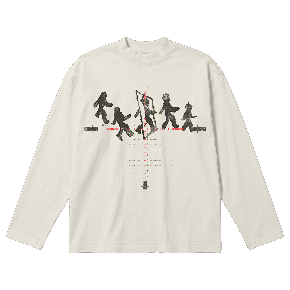 Crosshair Baggy L/S Tee - Off White