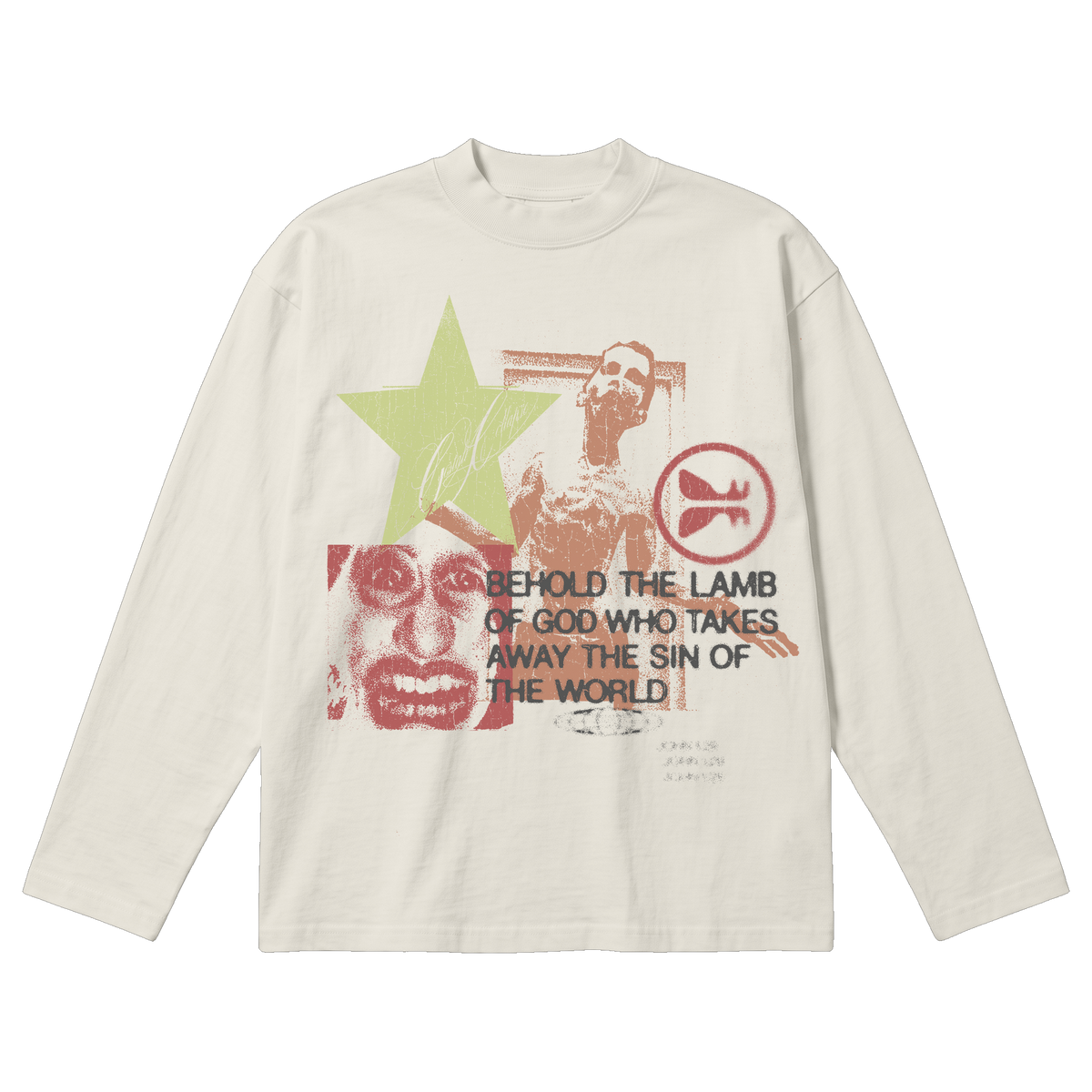 Expression Baggy L/S Tee - Off White