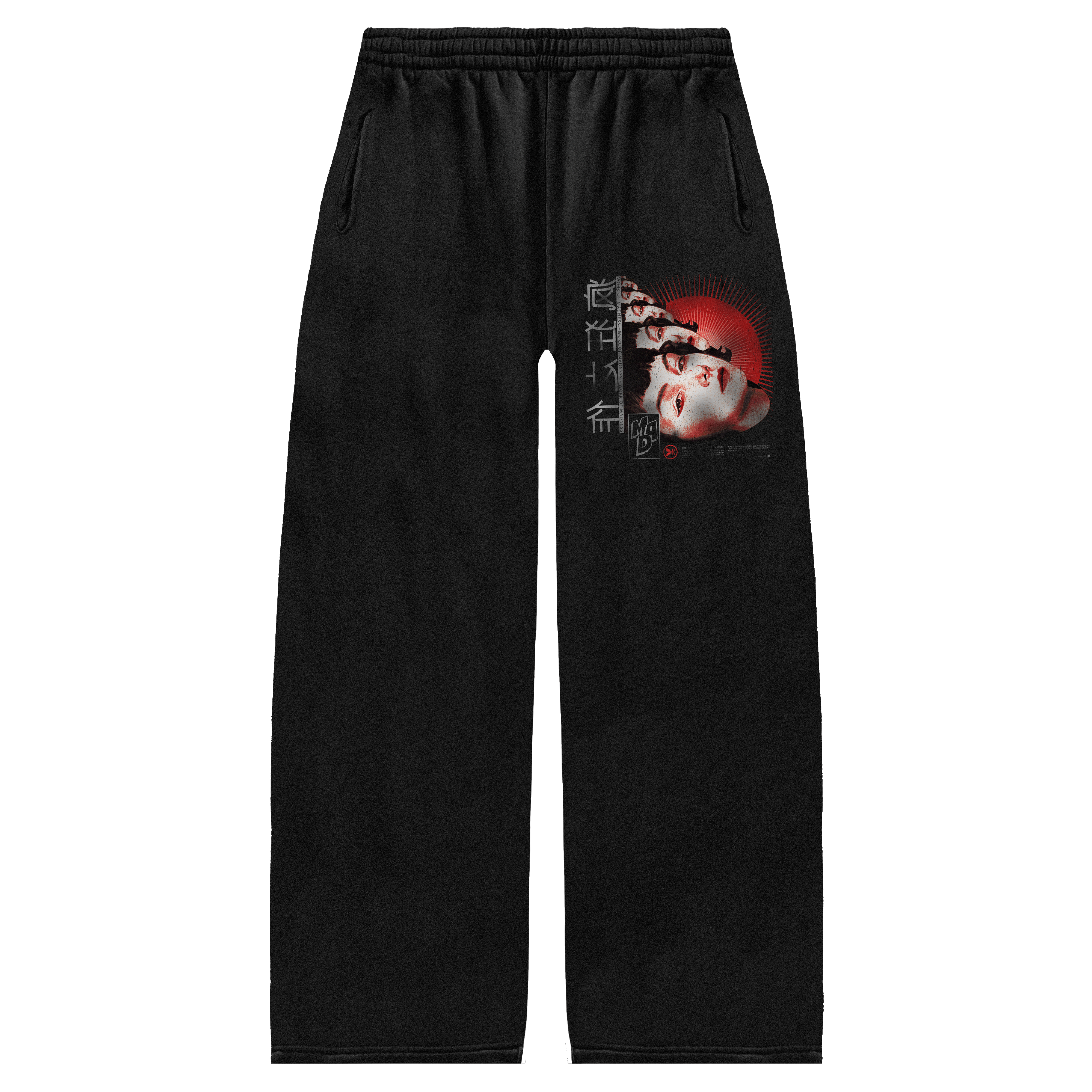 Deja Vu Baggy Sweatpants - Black