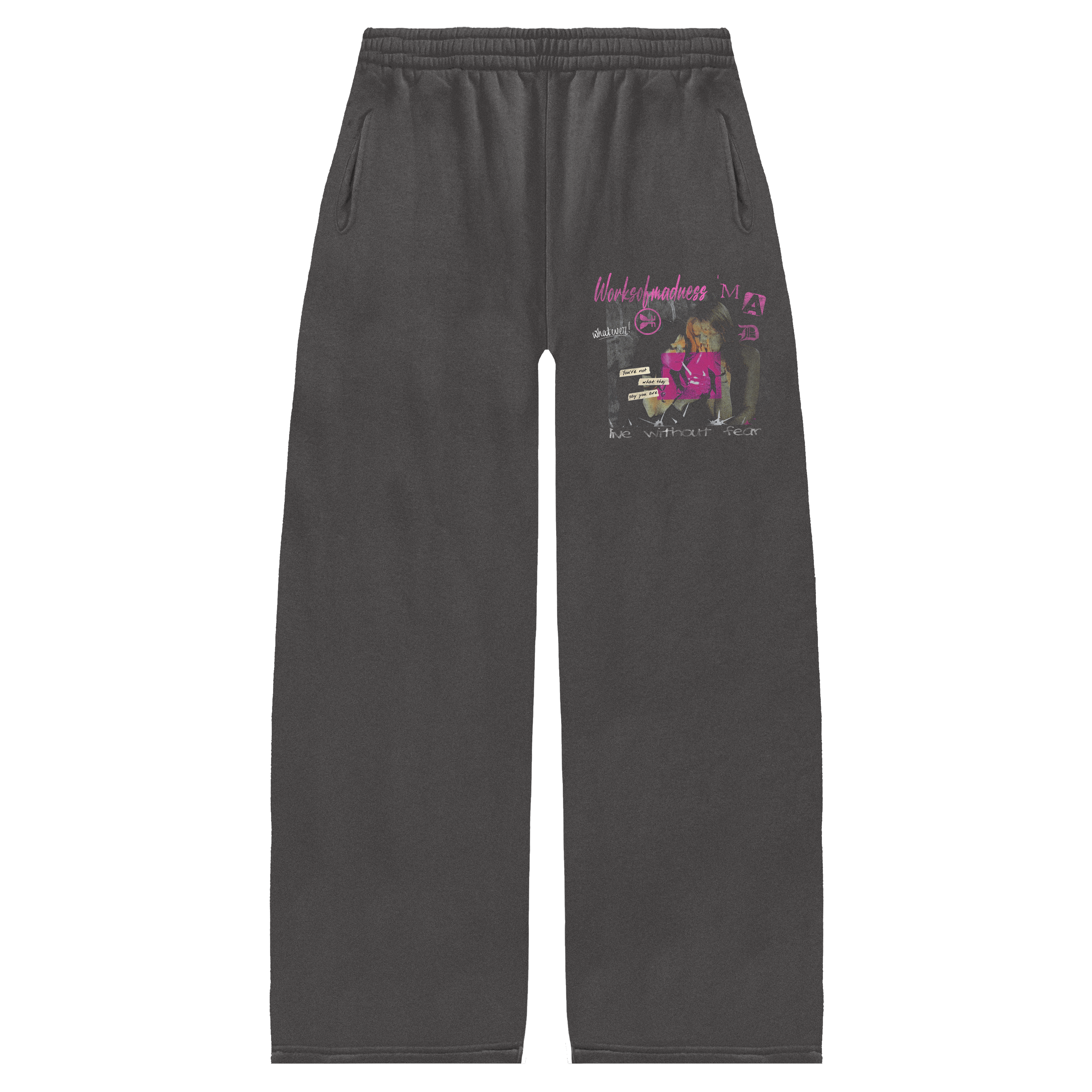Without Fear Baggy Sweatpants - Grey
