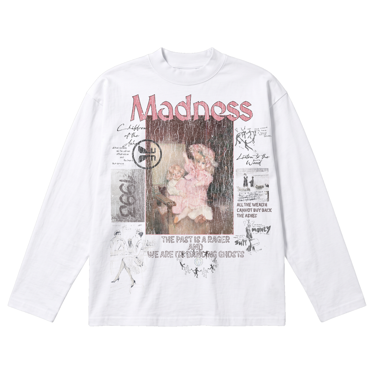 Ashes Baggy L/S Tee - White