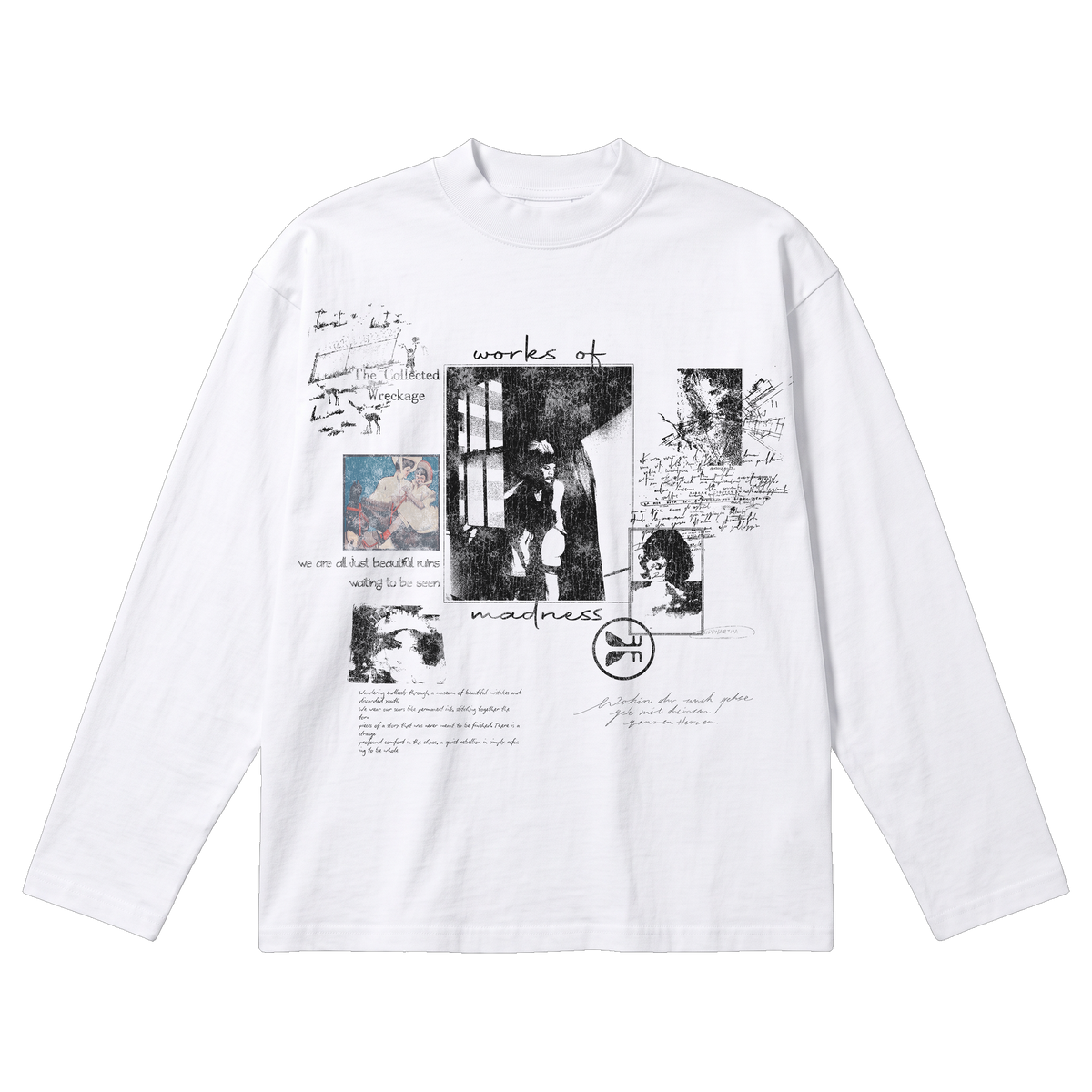 Ruin Baggy L/S Tee - White