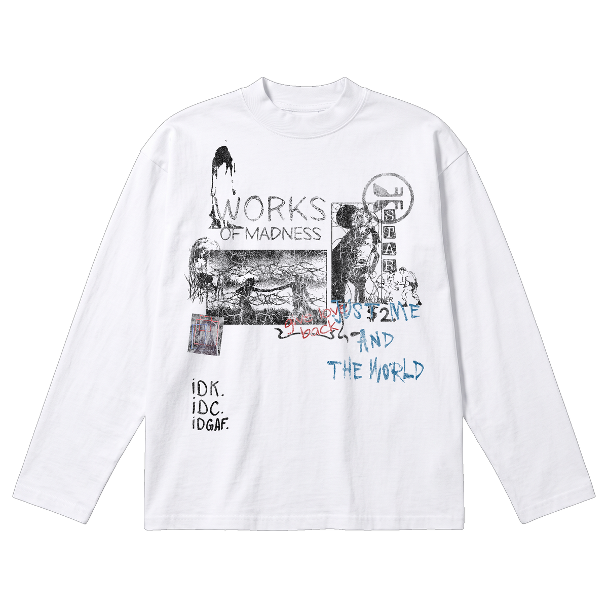 Saint & Sinners Baggy L/S Tee - White