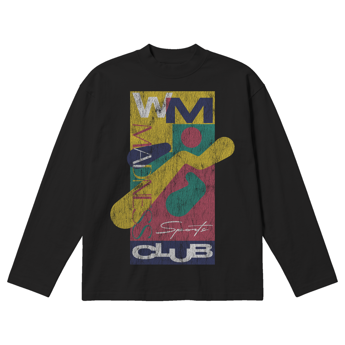 Sports Club Baggy L/S Tee - Black