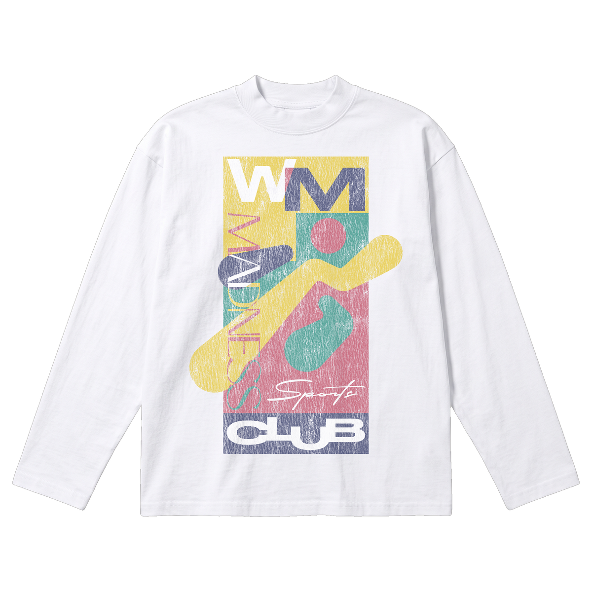 Sports Club Baggy L/S Tee - White