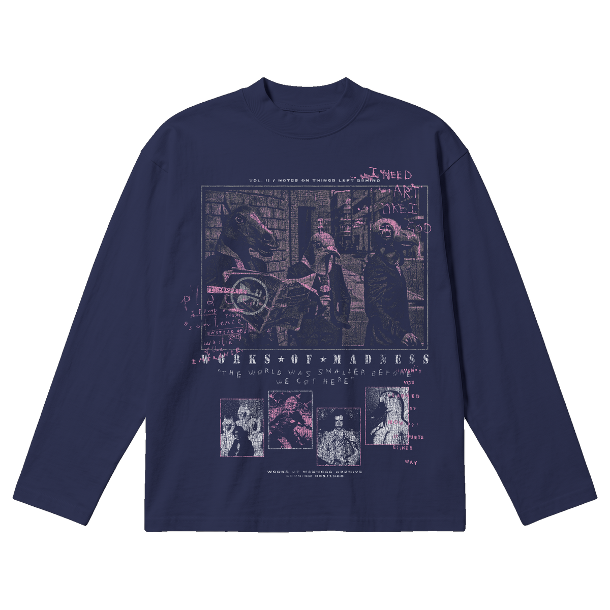 The Congregation Baggy L/S Tee - Blue
