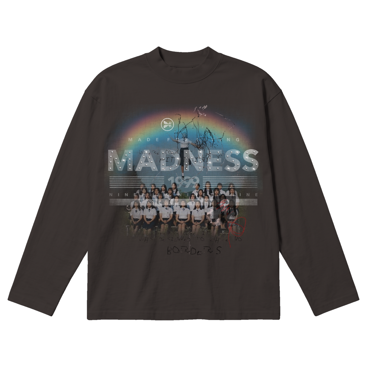 Detention Baggy L/S Tee - Off Black
