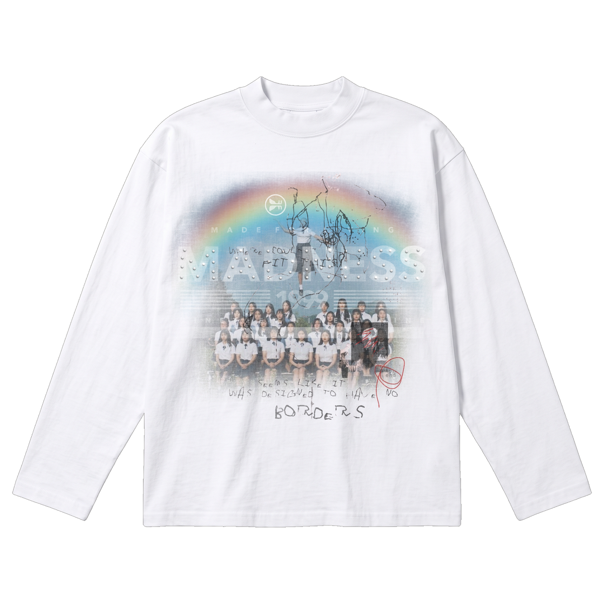 Detention Baggy L/S Tee - White