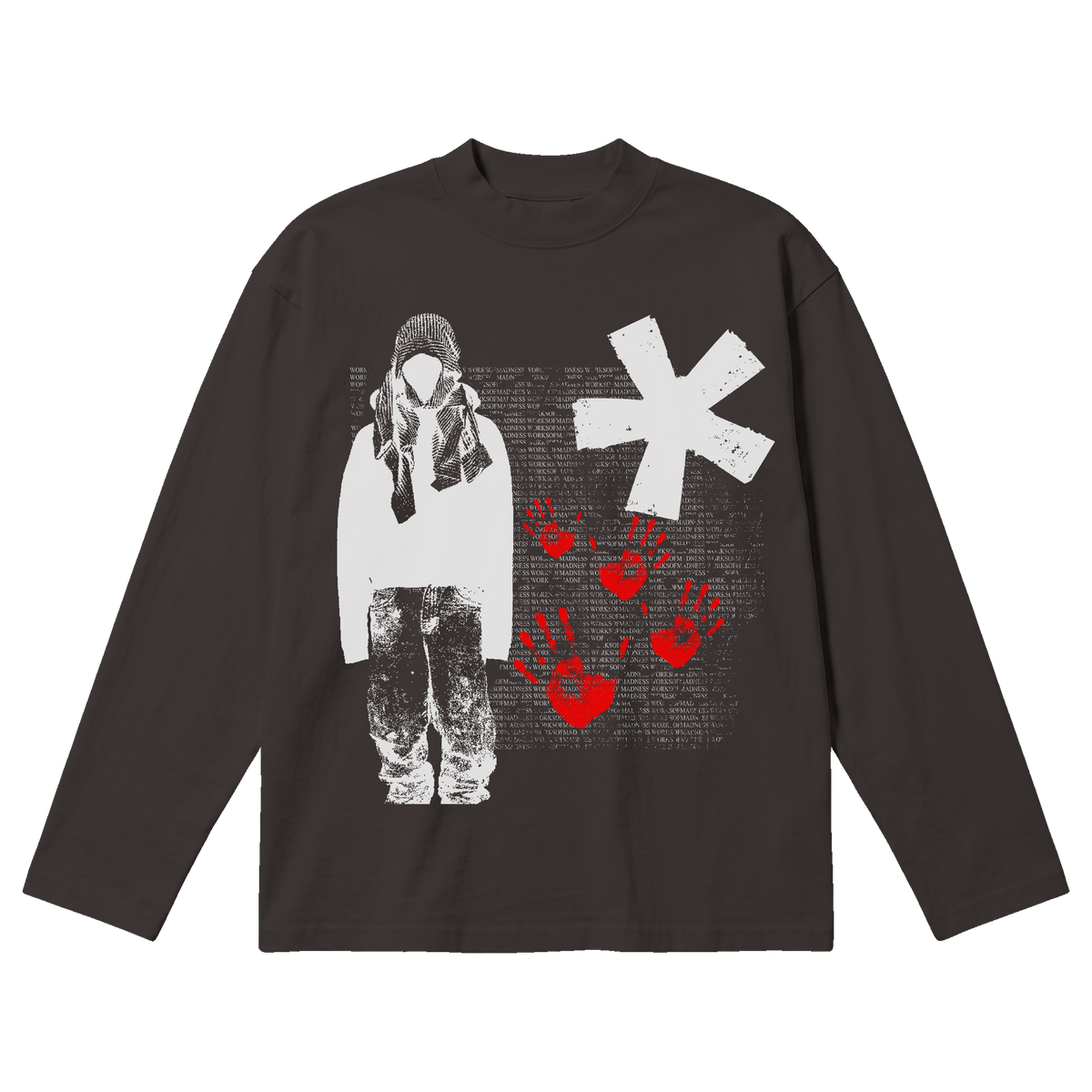 War Baggy L/S Tee - Off Black