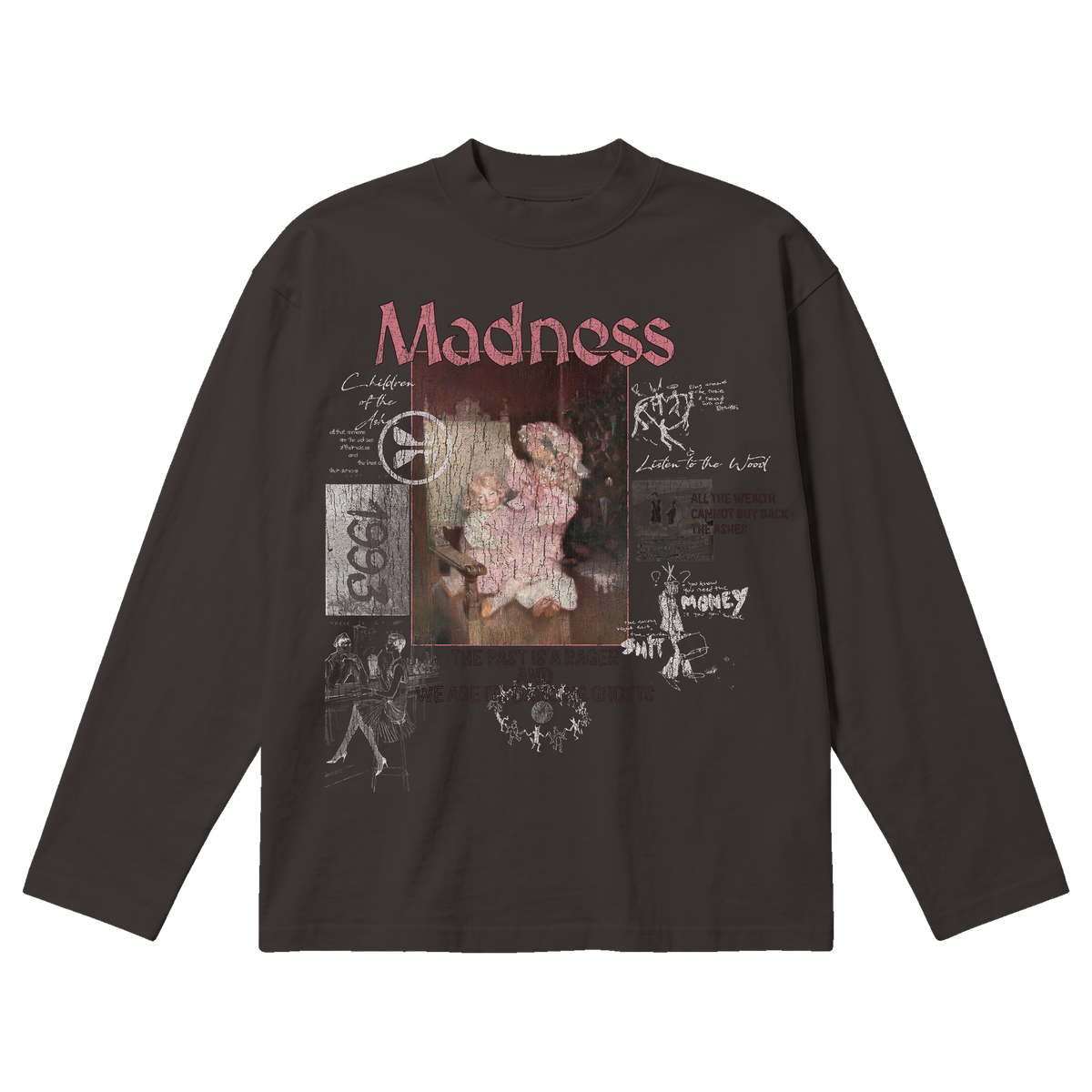 Ashes Baggy L/S Tee - Off Black