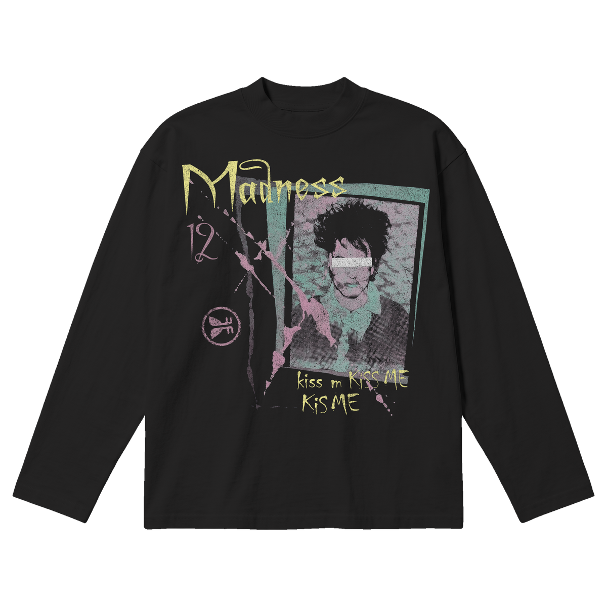 Kiss Me Baggy L/S Tee - Black