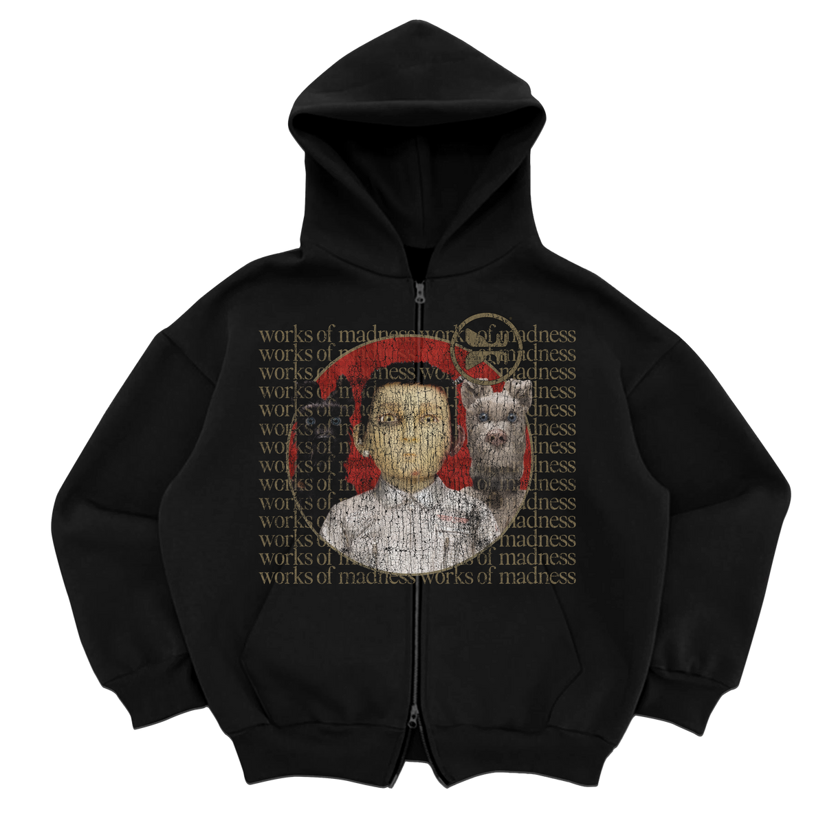 Best Friend Zip Up - Black