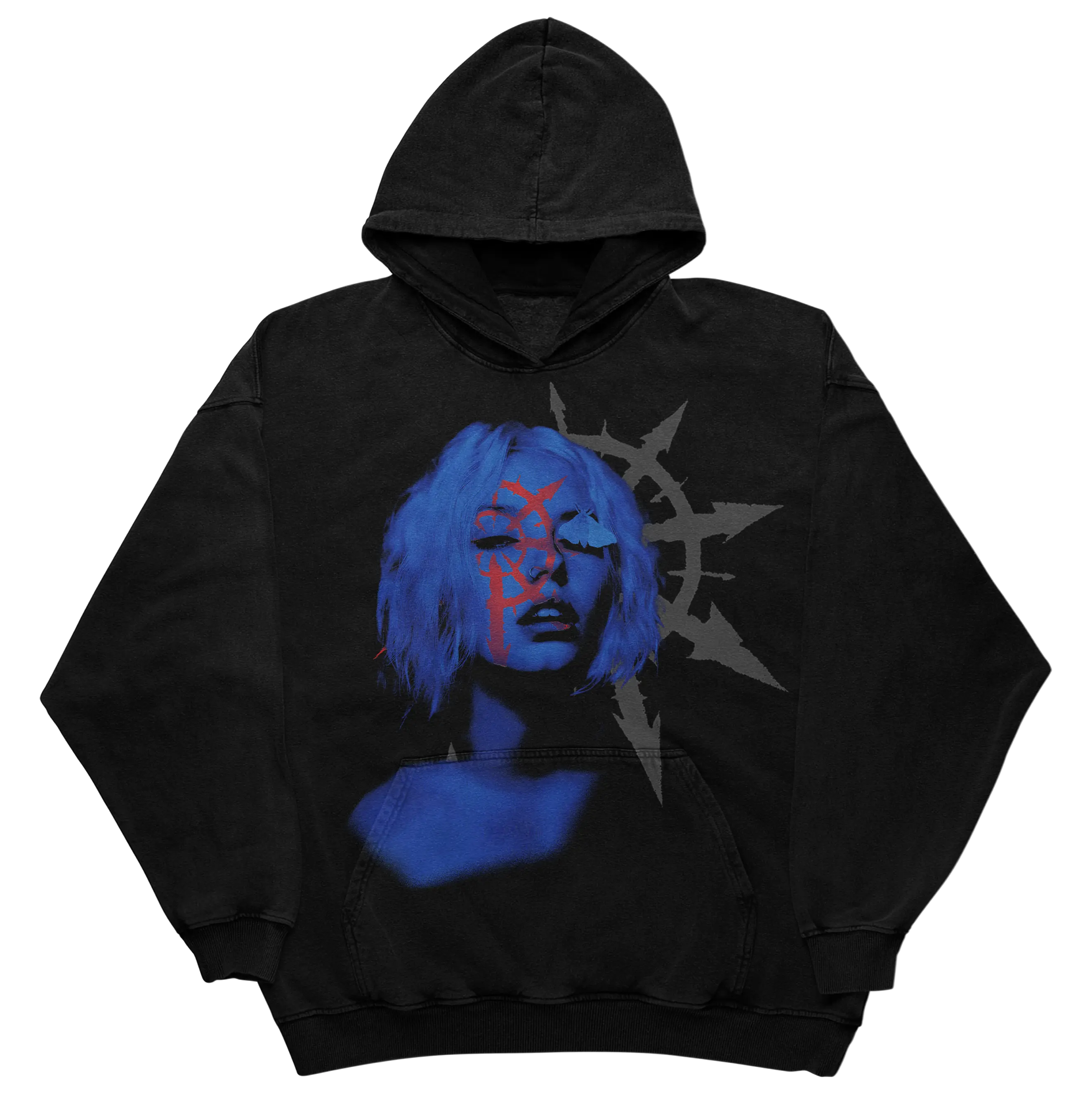 Blue Butterfly Hoodie WorksOfMadness