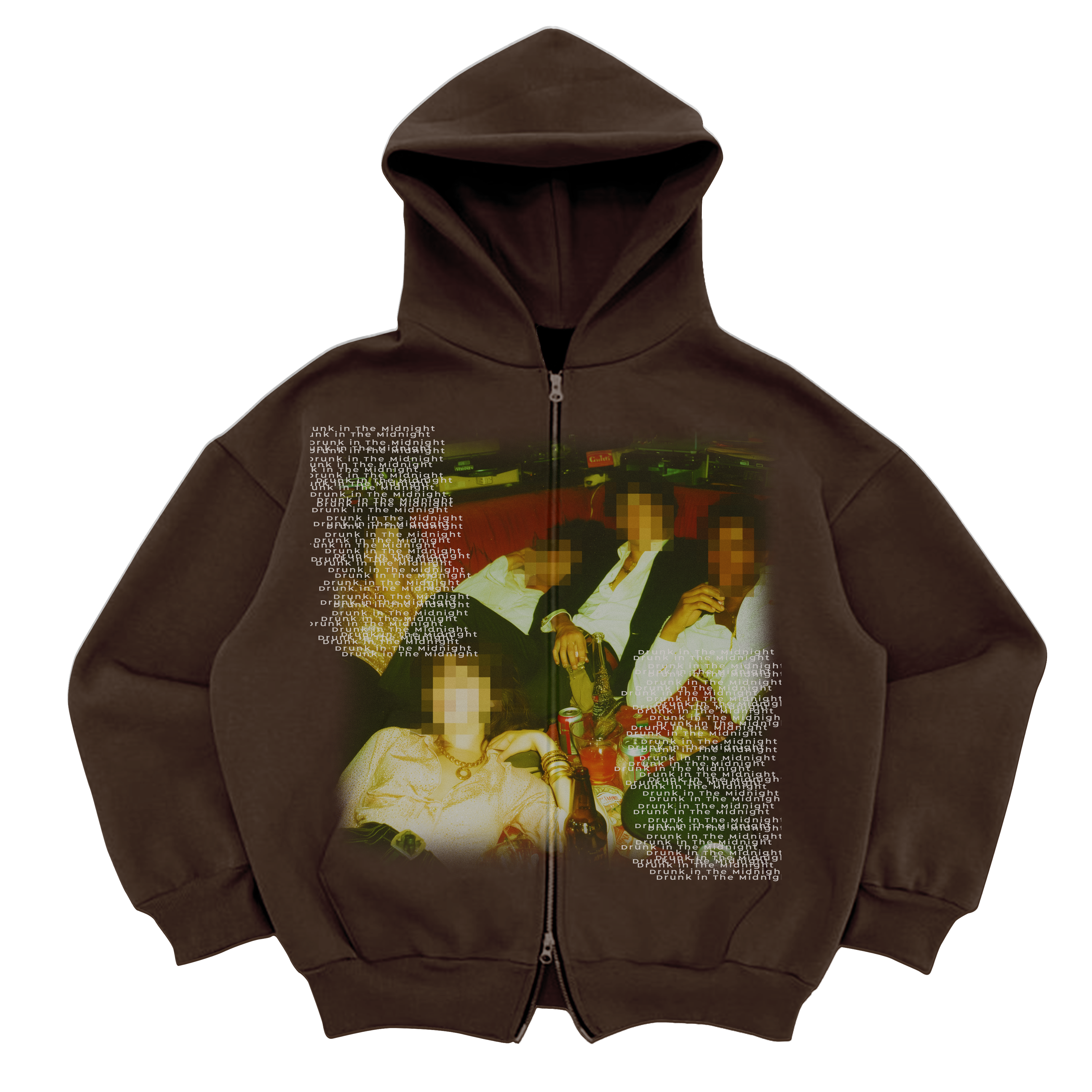 Mafia Zip Up - Brown