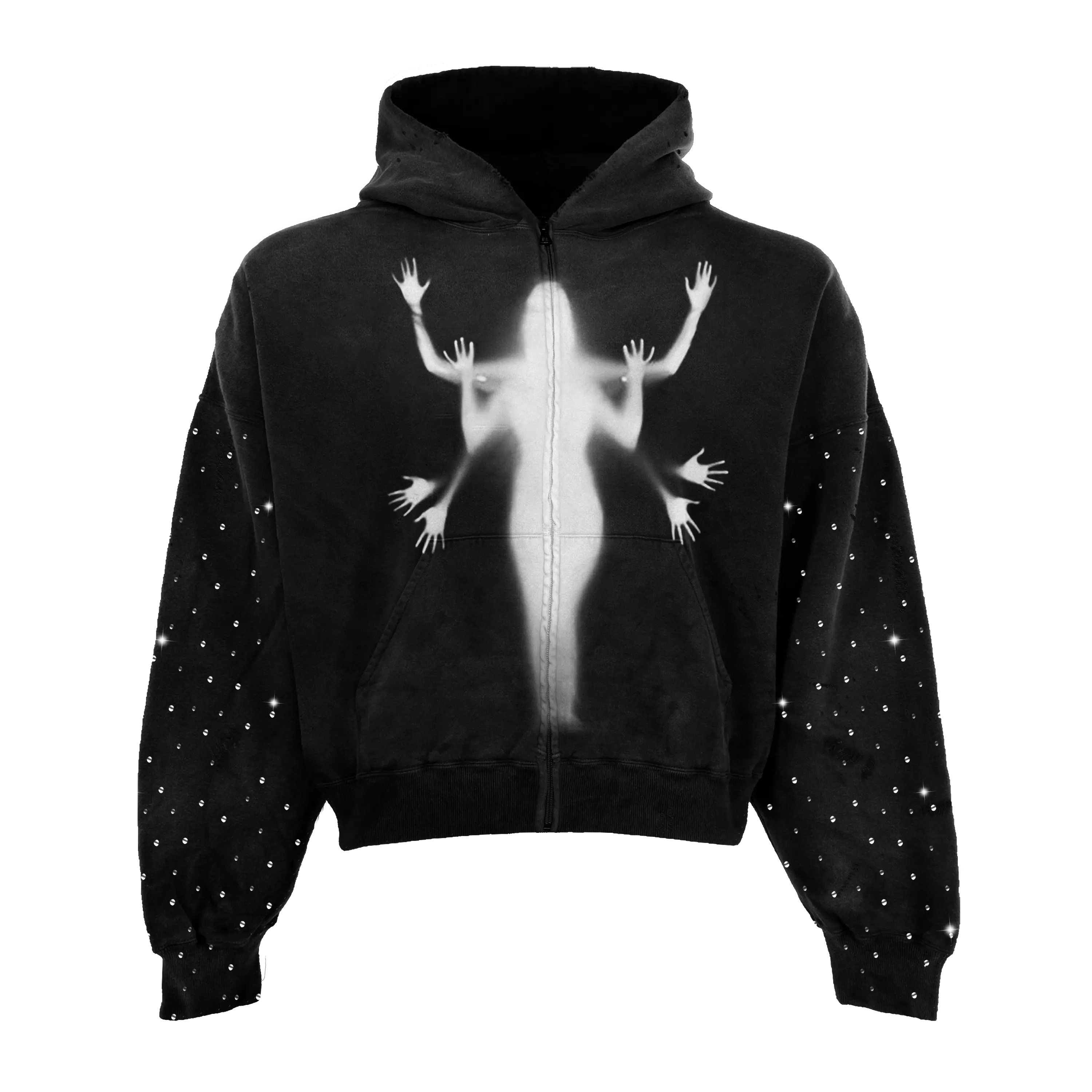 Captive Spirit Rhinestone Zip Up WorksOfMadness