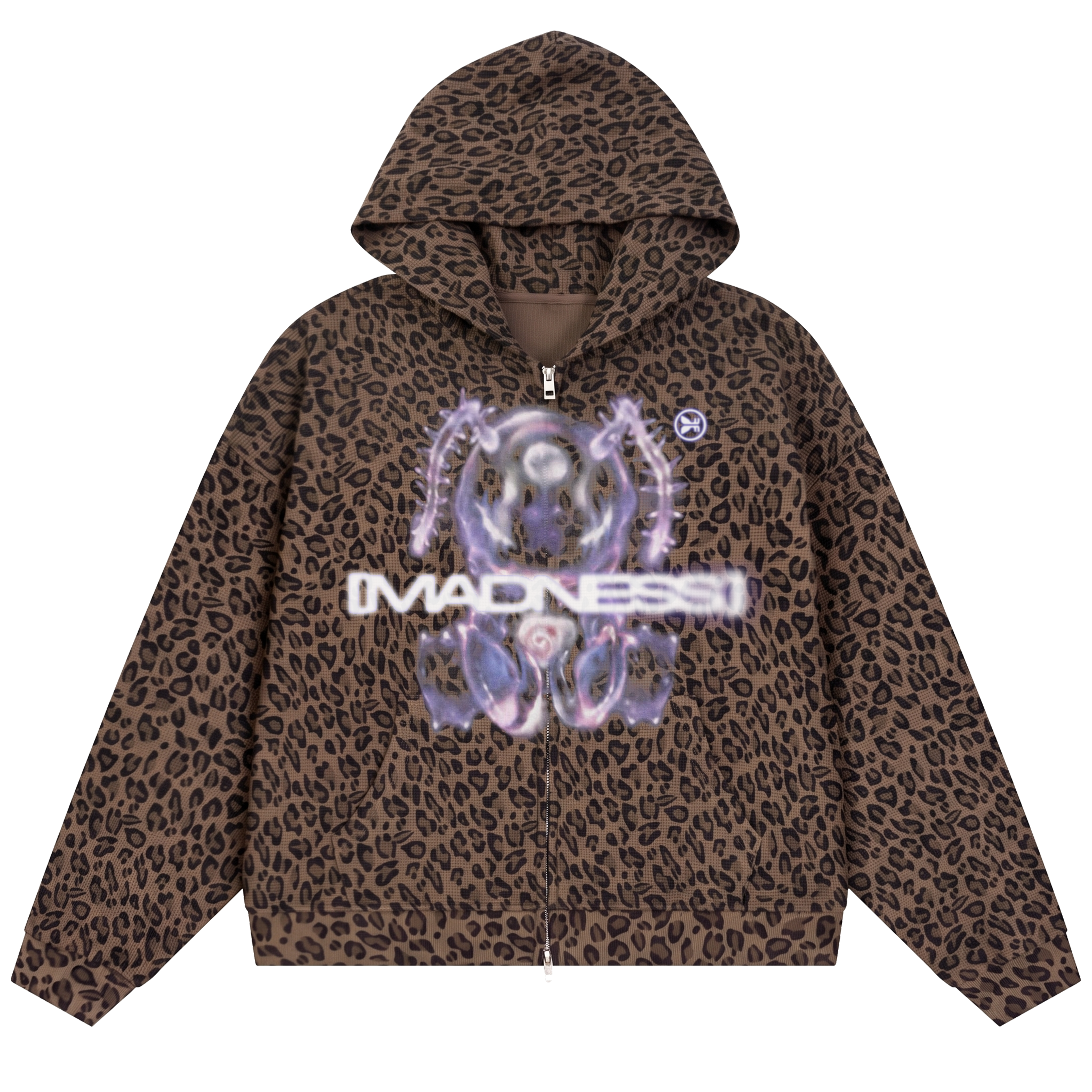 Entity Waffle Zip Up - Cheetah