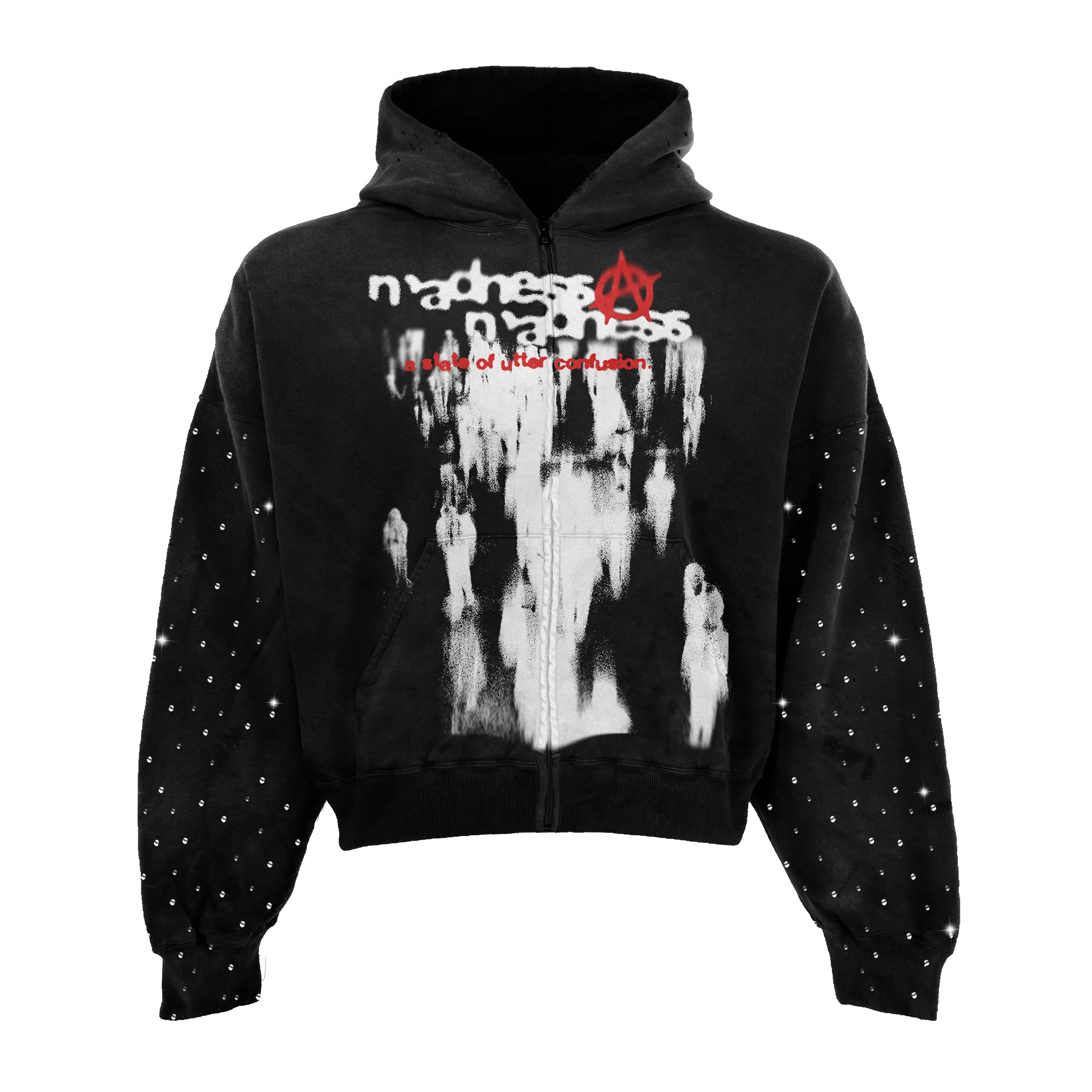 Corrupt Madness Rhinestone Zip Up WorksOfMadness