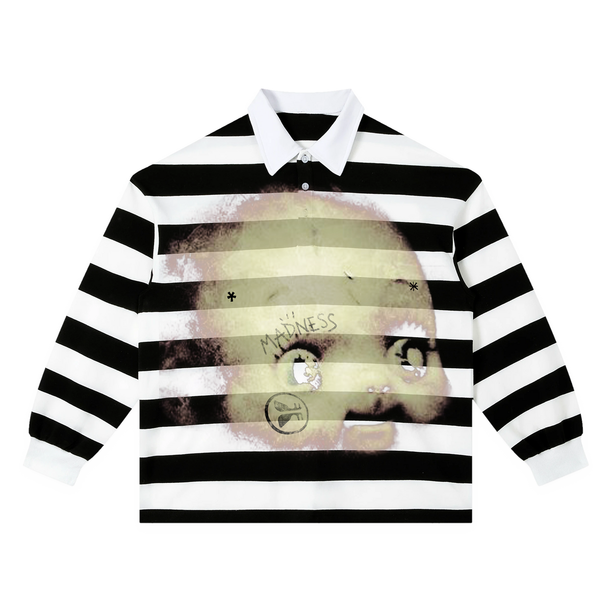Creative Division Stripe Polo - Black