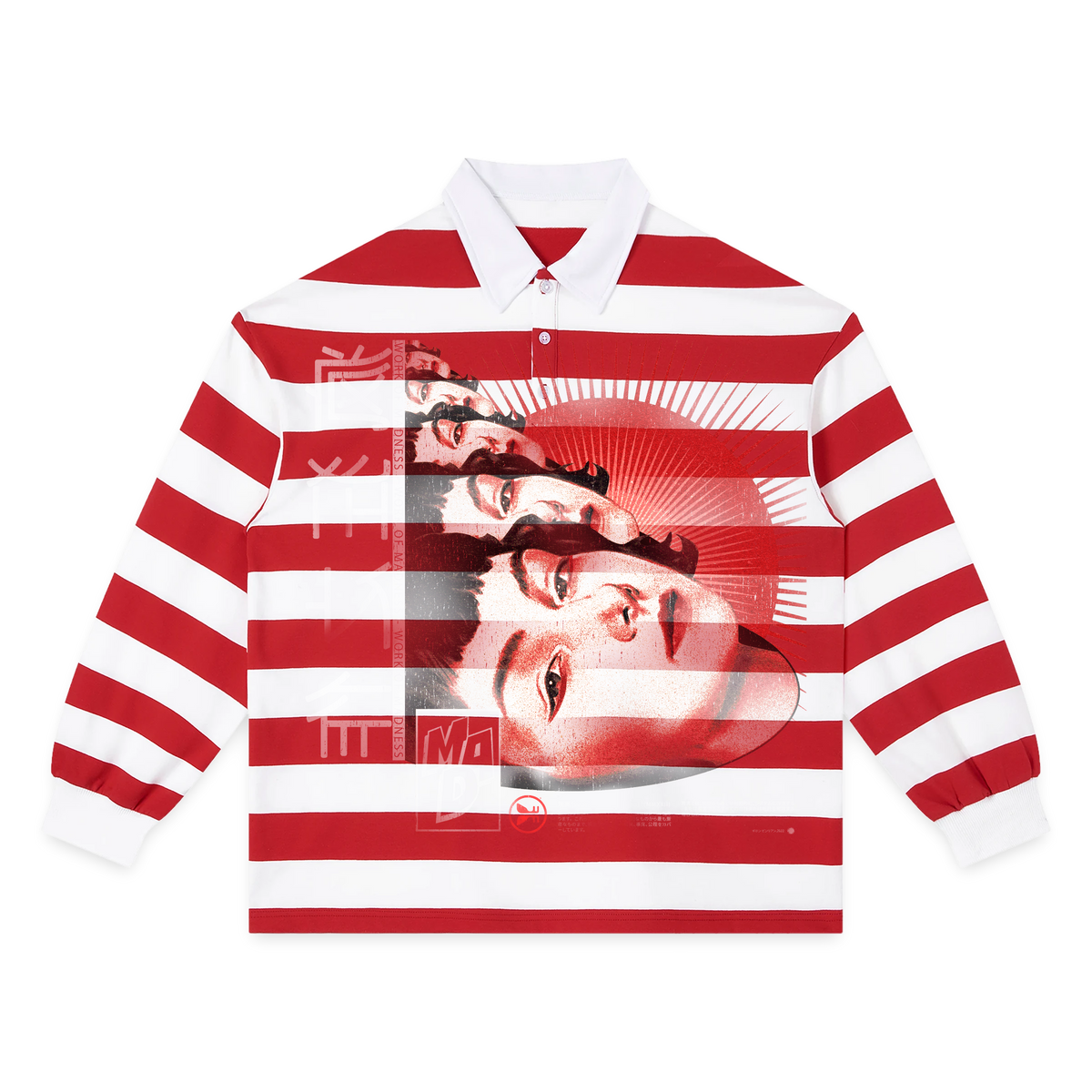 Deja Vu Stripe Polo - Red