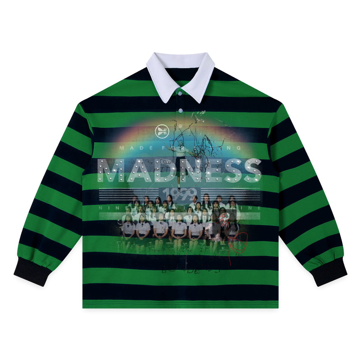 Detention Stripe Polo - Green