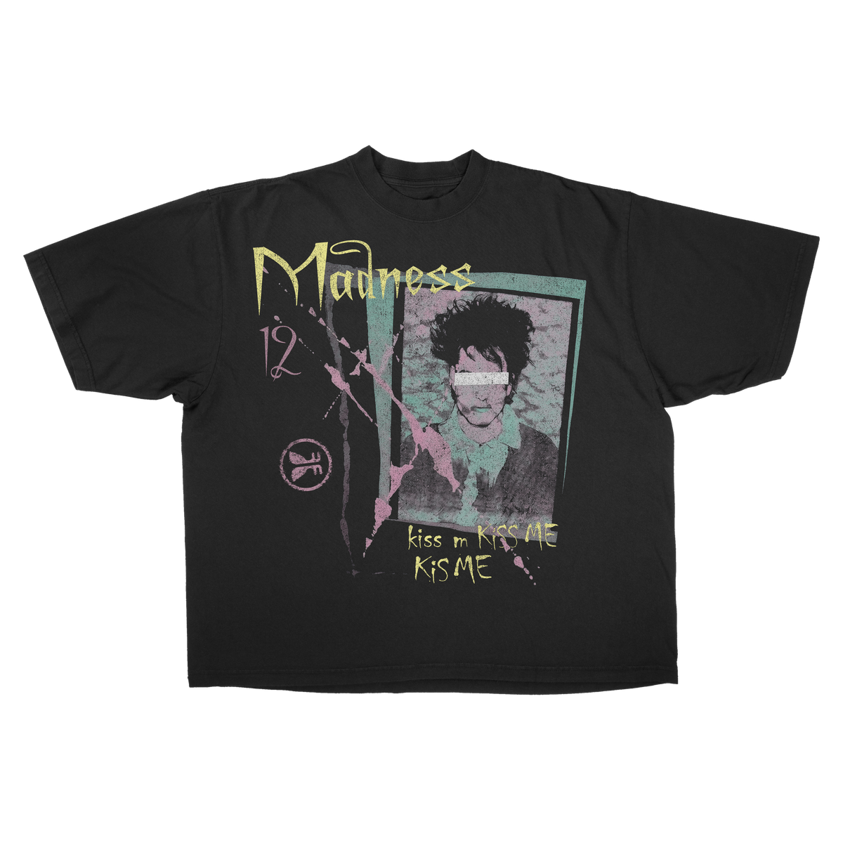 Kiss Me Drop Tee - Black