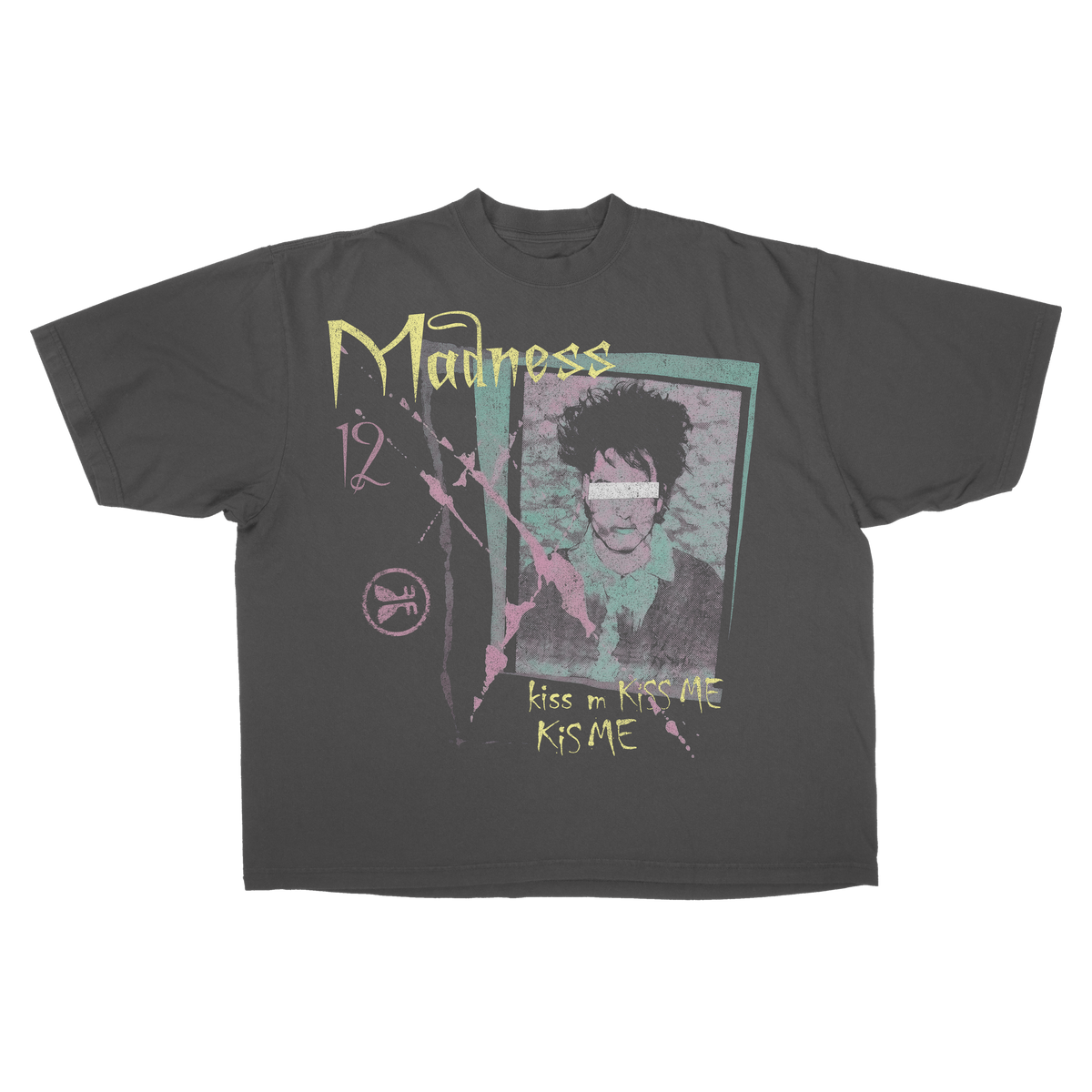 Kiss Me Drop Tee - Grey