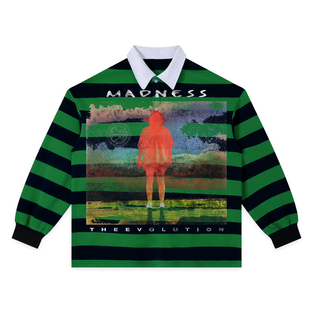 Mad Evolution Stripe Polo - Green