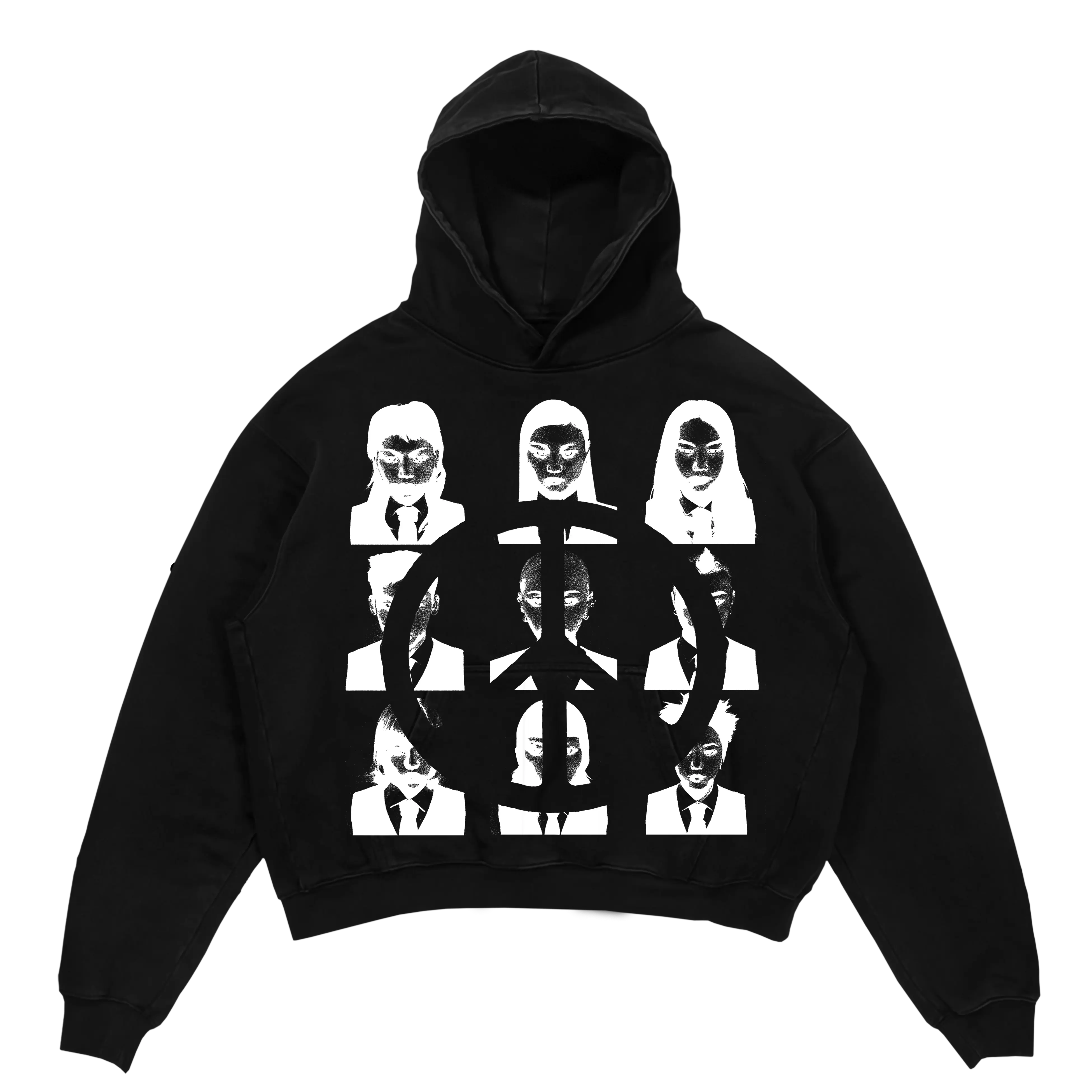 Faces Premium Hoodie WorksOfMadness