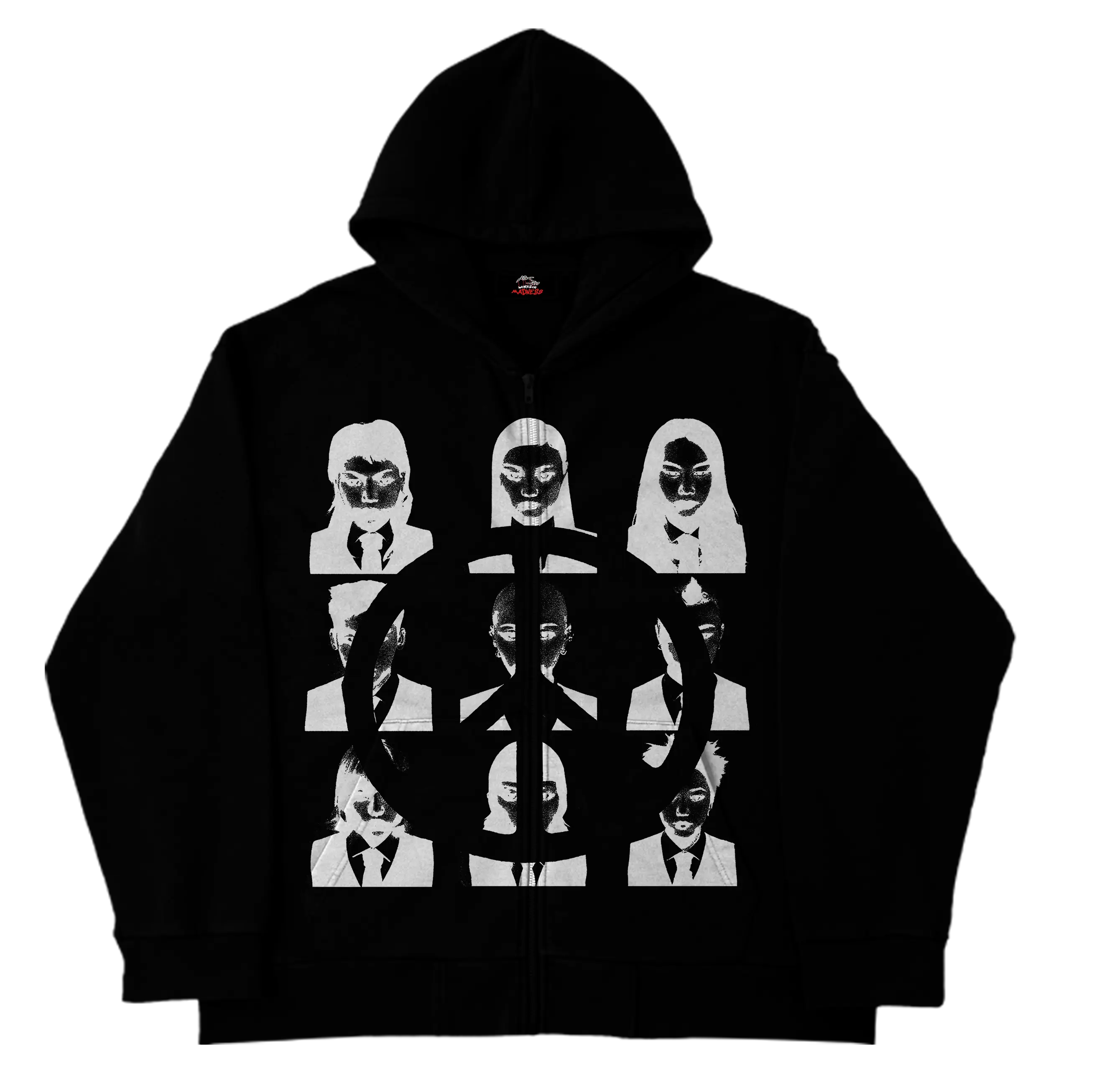 Faces Zip Up WorksOfMadness