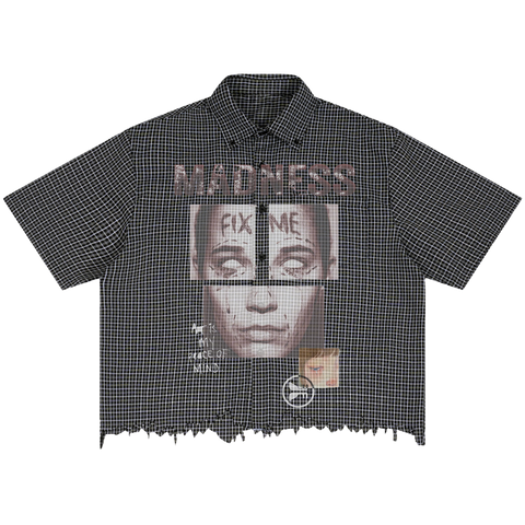 Fix Me Distress Button Up
