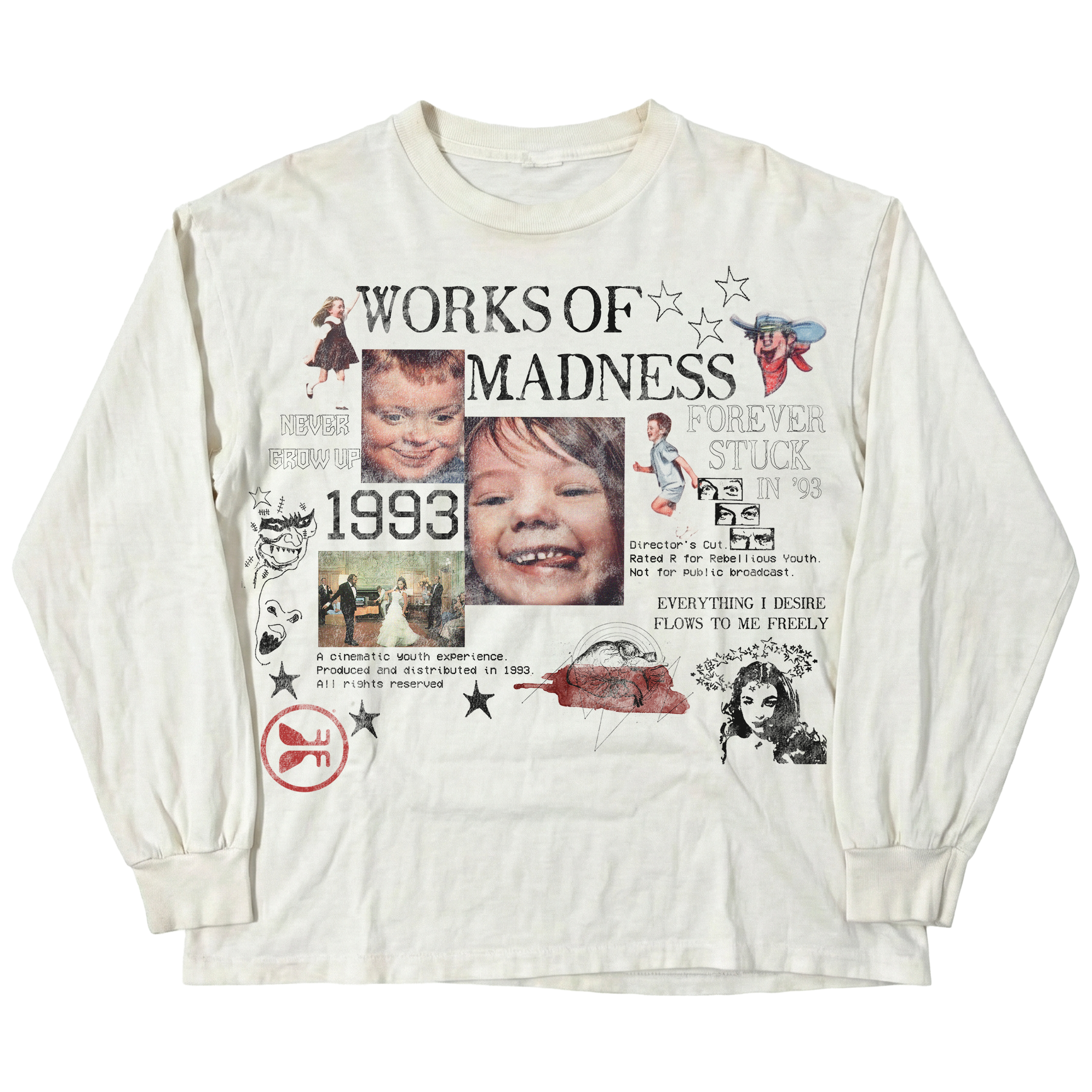 Forever Stuck L/S Tee - White