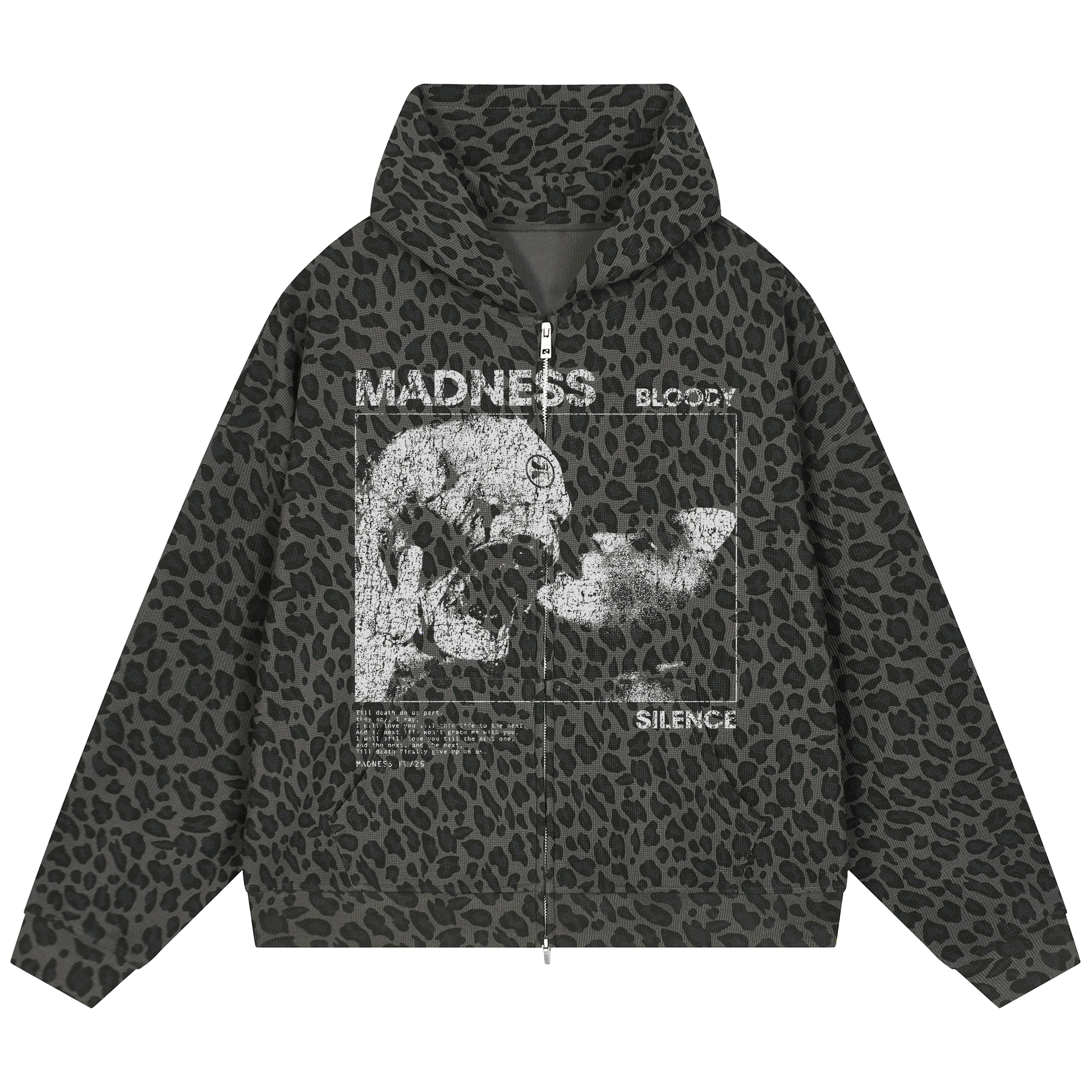 Devour Waffle Zip Up - Leopard