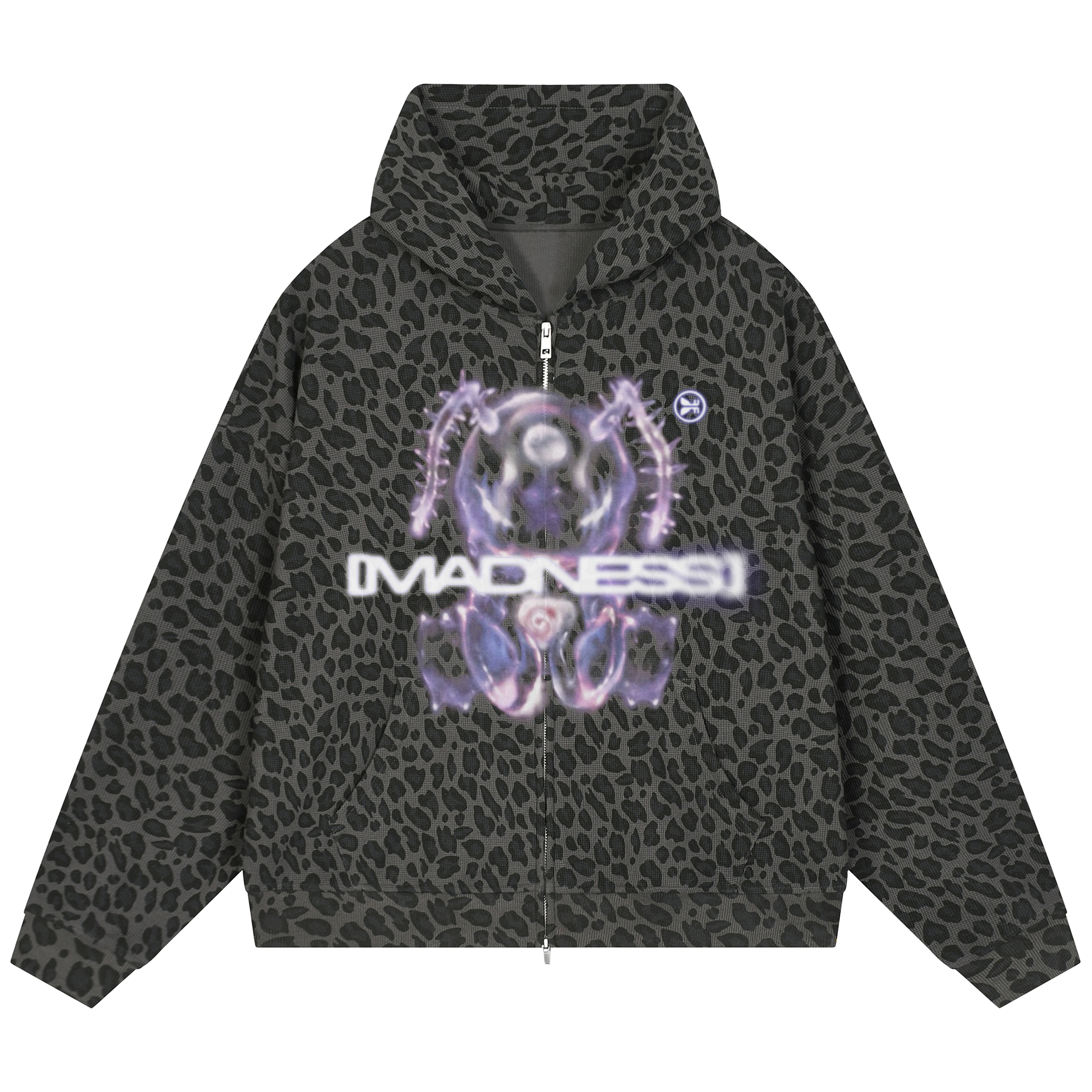Entity Waffle Zip Up - Leopard