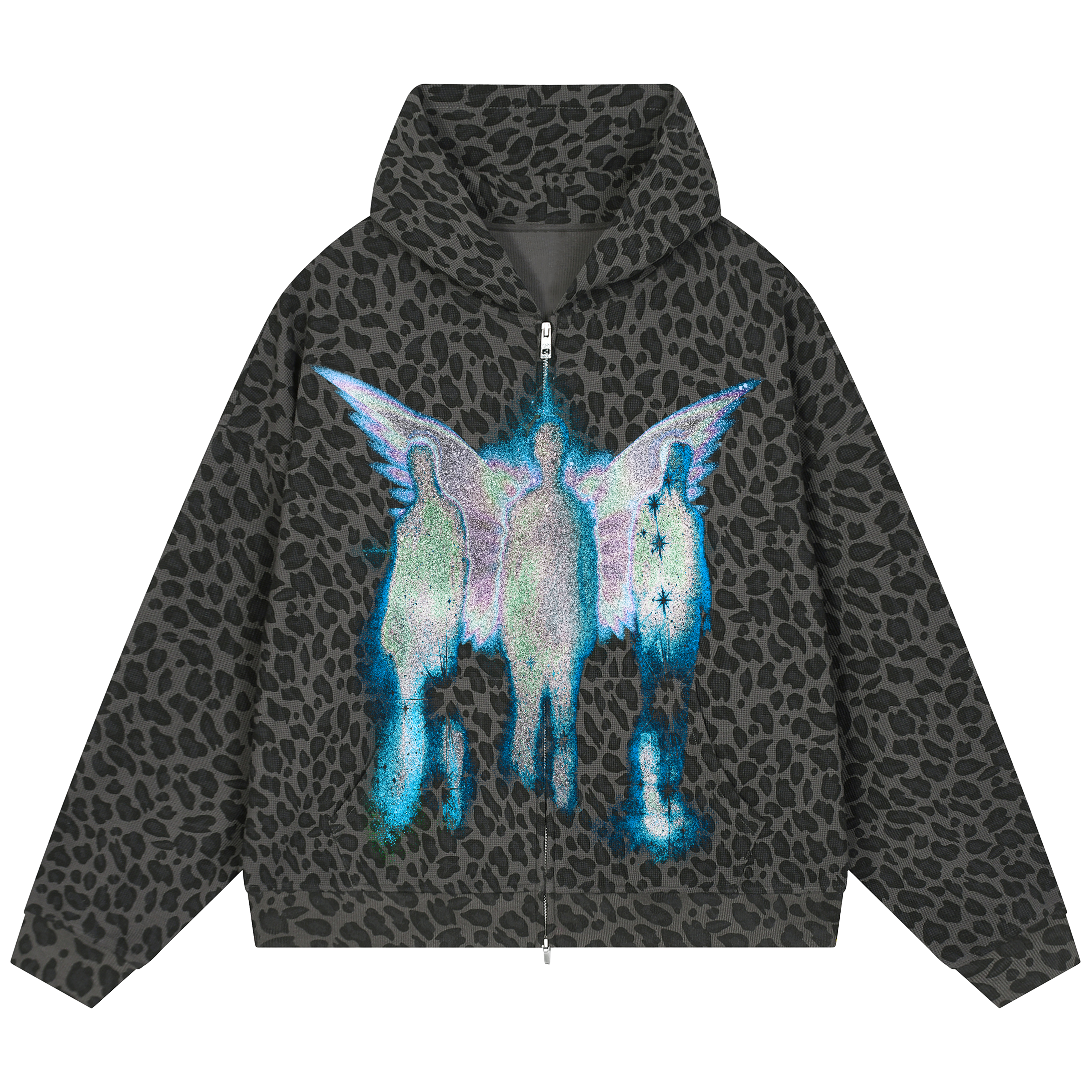Messiah Waffle Zip Up - Leopard