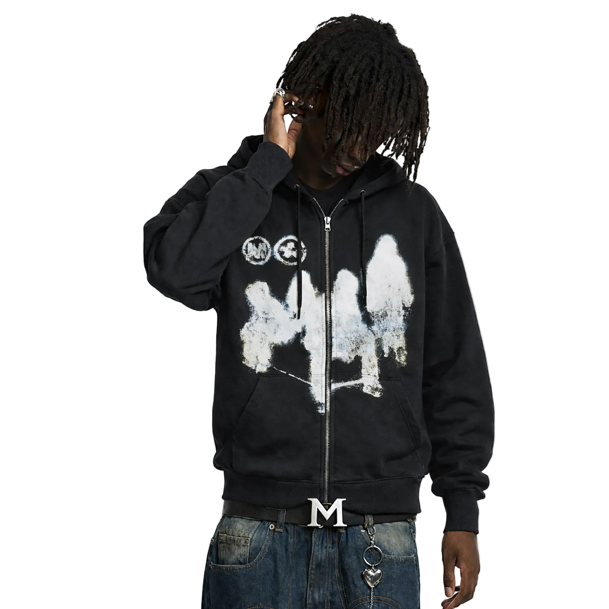 Afterimage Zip Up