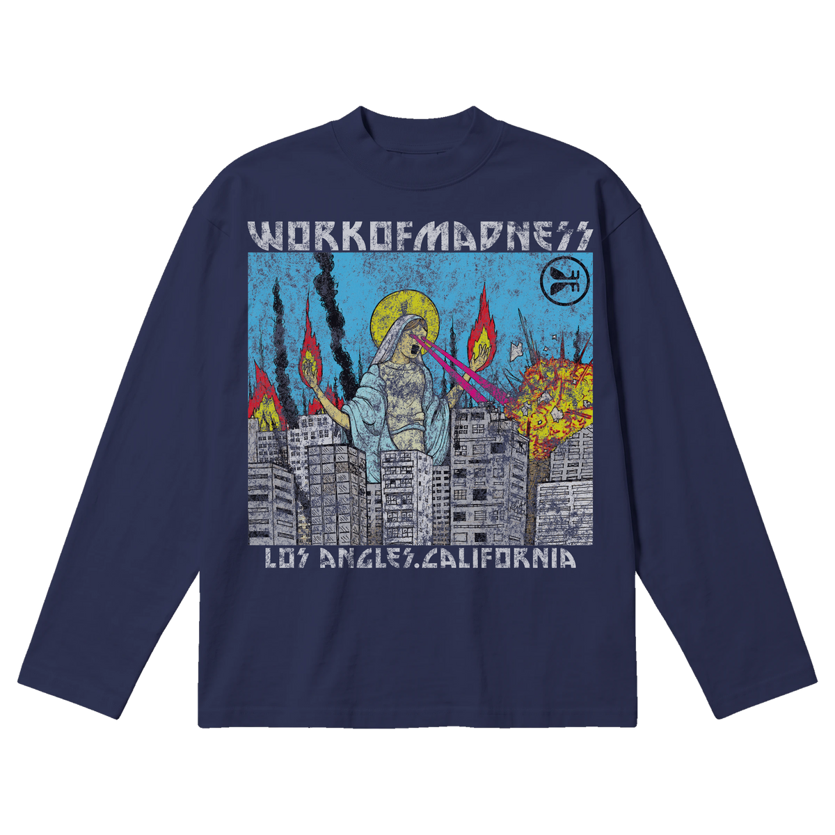 Lady of LA Baggy L/S Tee - Blue