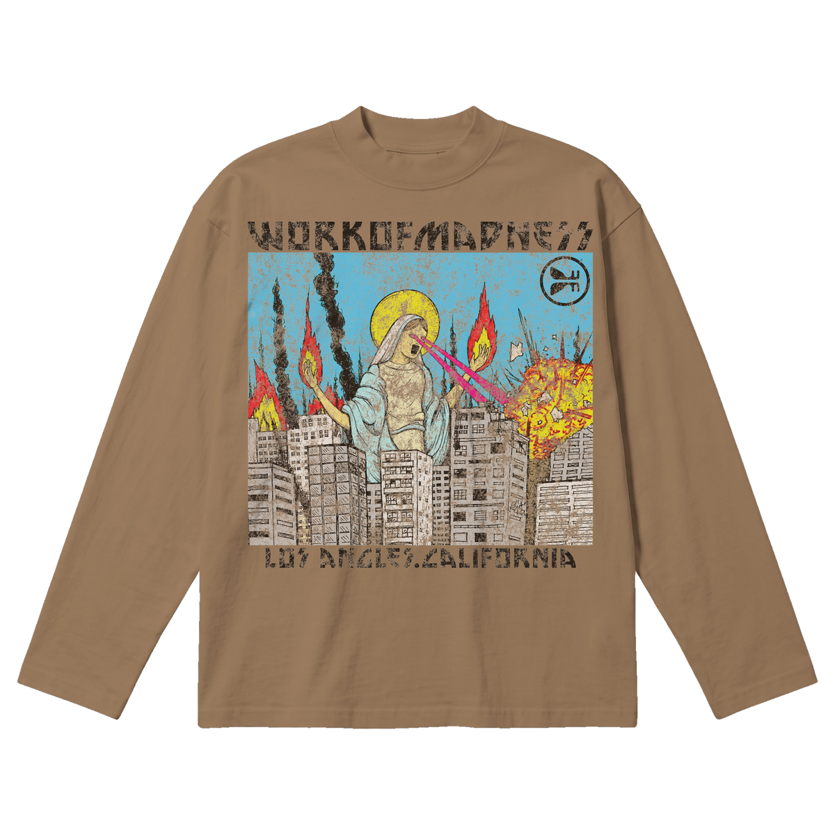 Lady of LA Baggy L/S Tee - Latte
