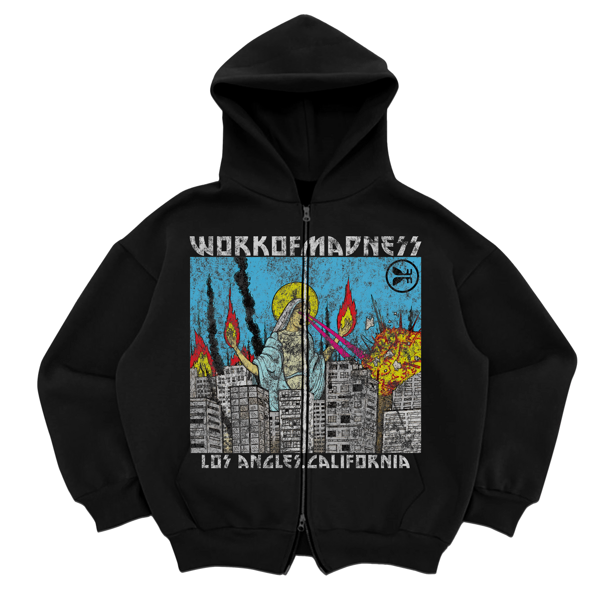 Lady of LA Zip Up - Black
