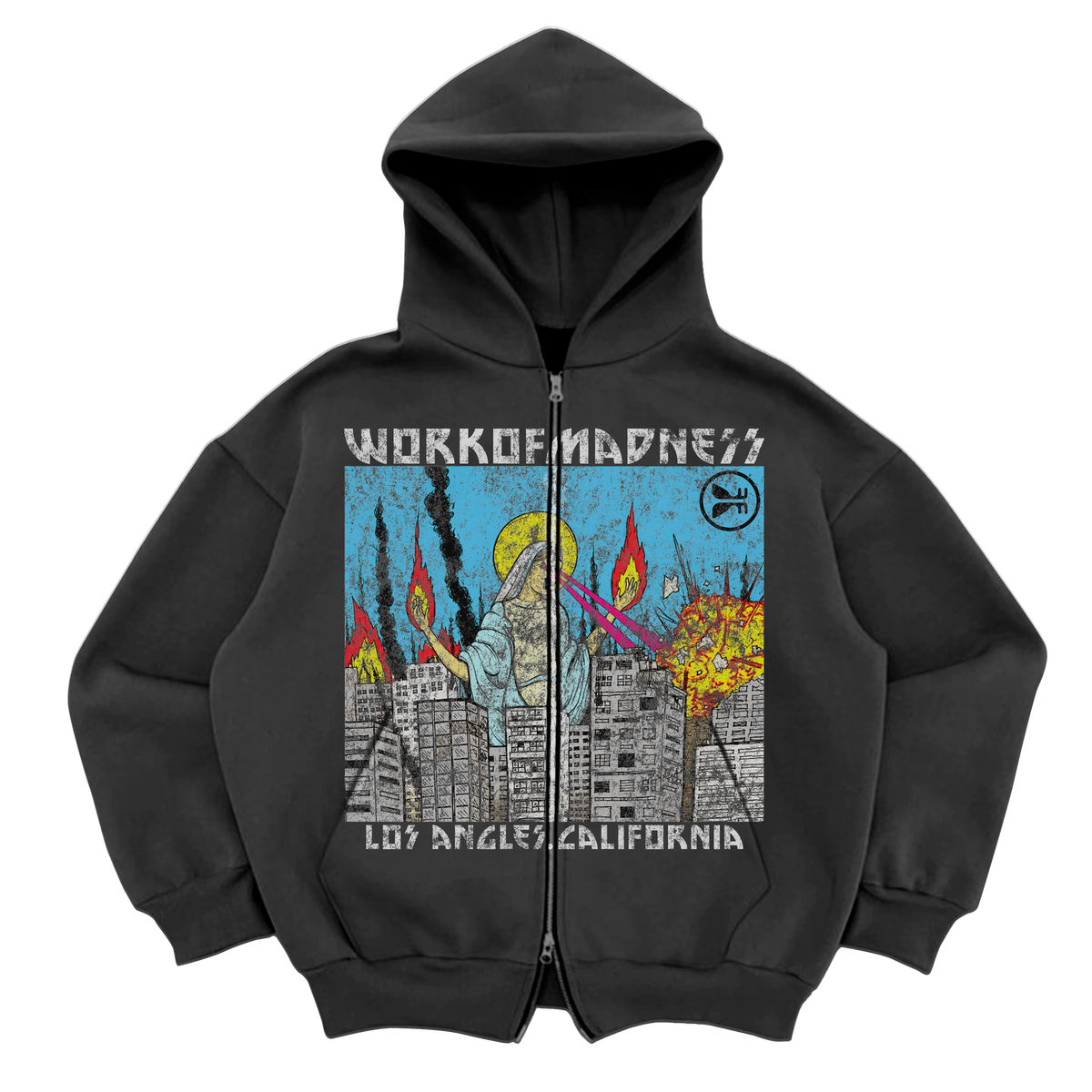 Lady of LA Zip Up - Grey