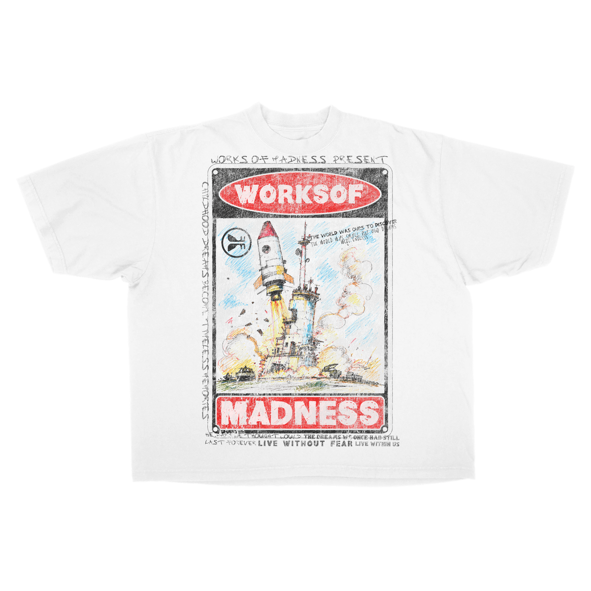 Liftoff Drop Tee - White