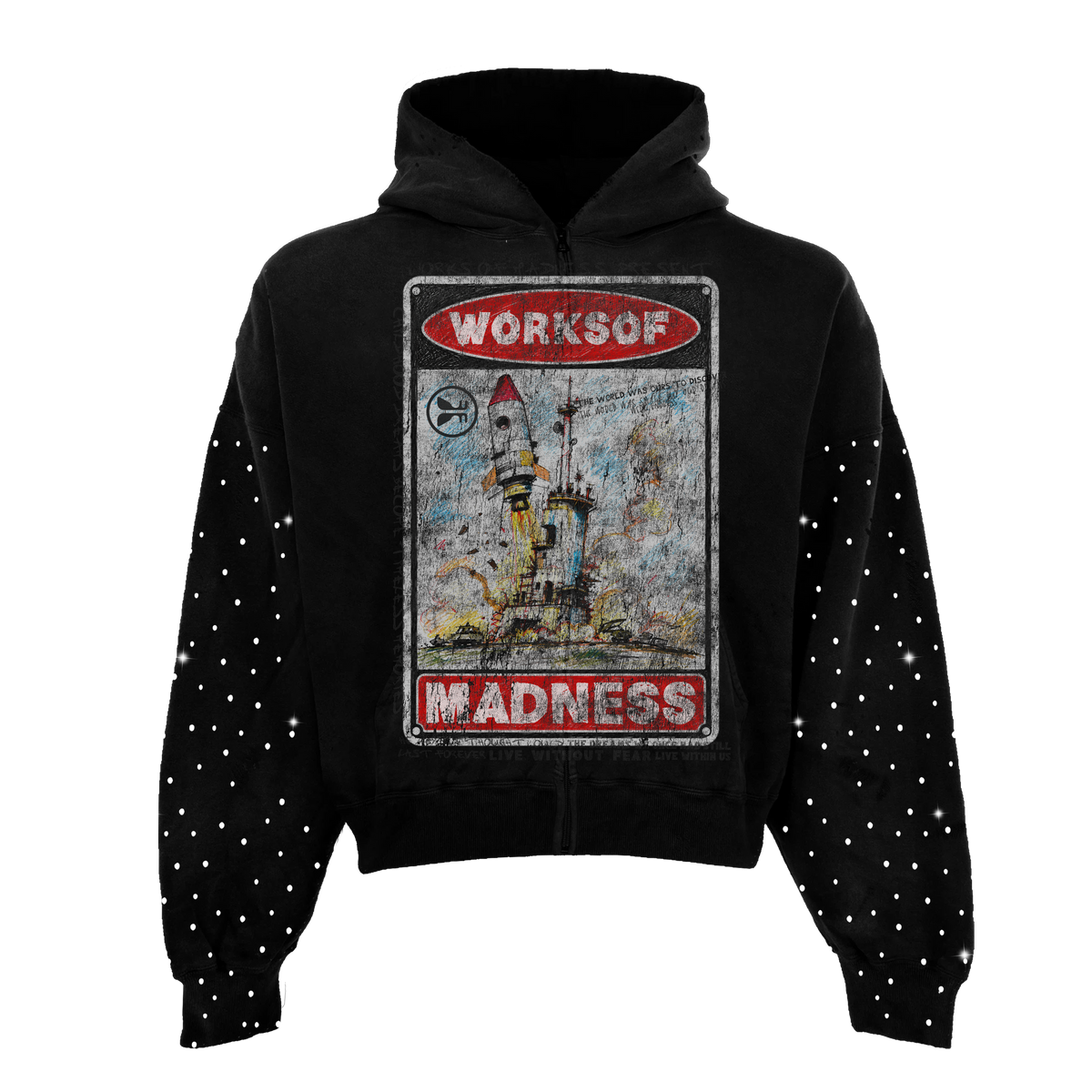 Liftoff Rhinestone Zip Up