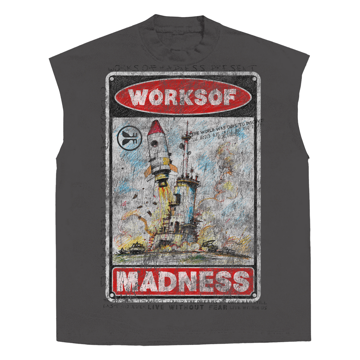 Liftoff Sleeveless Tee - Grey