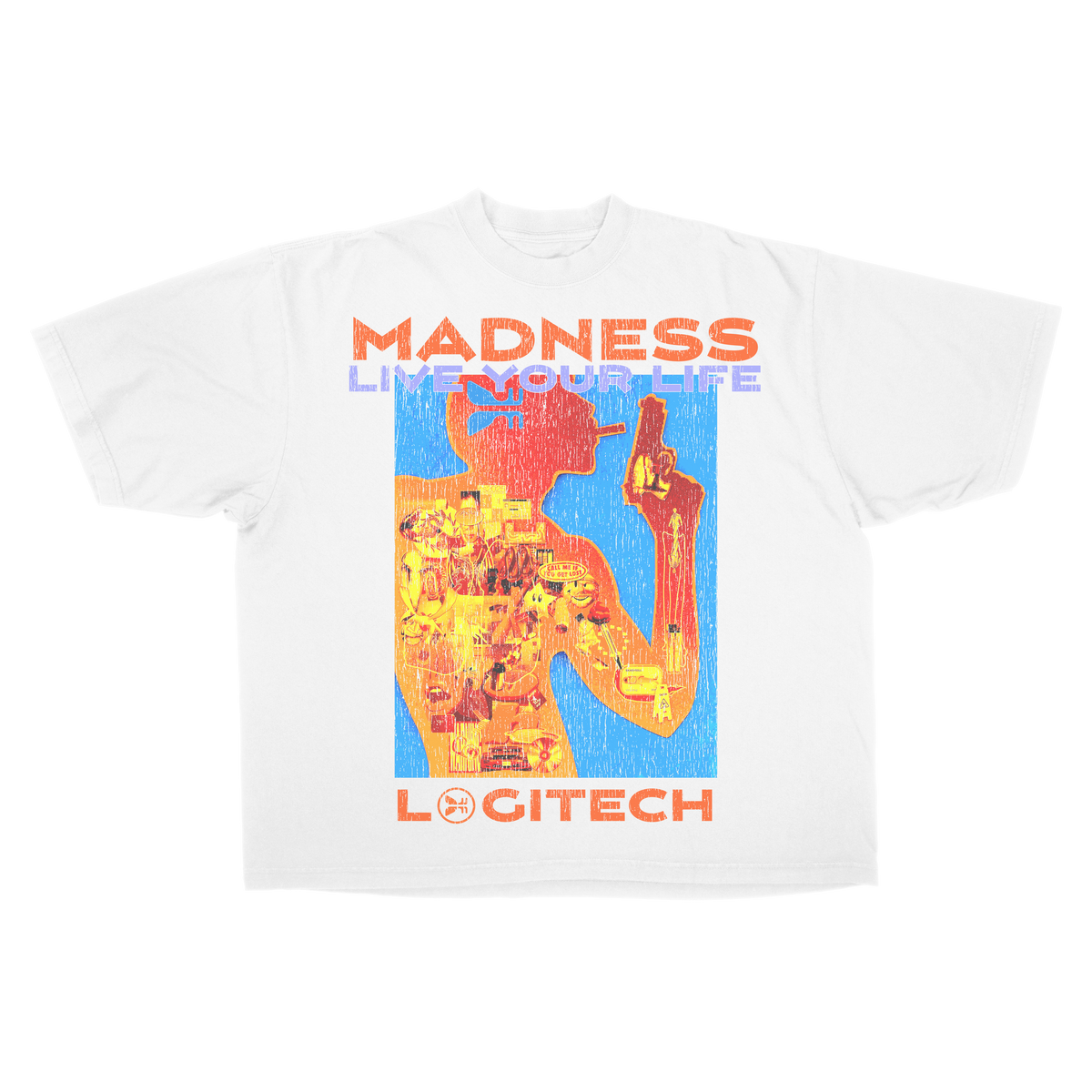 Logitec Drop Tee - White