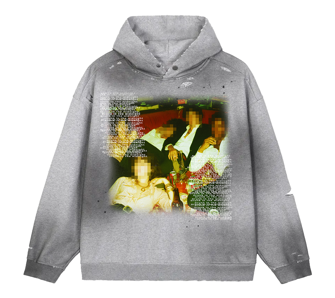 Mafia Sun Fade Distress Hoodie