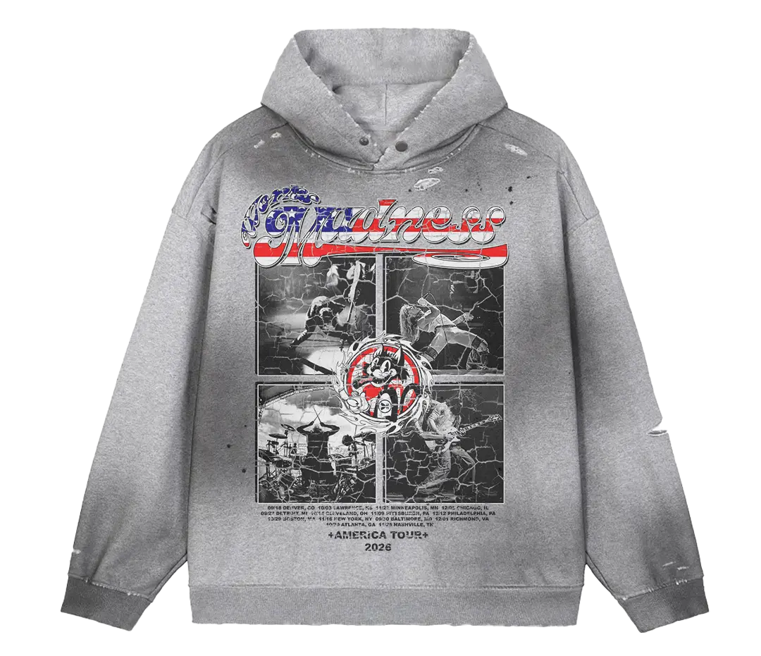 Madroom Sun Fade Distress Hoodie WorksOfMadness